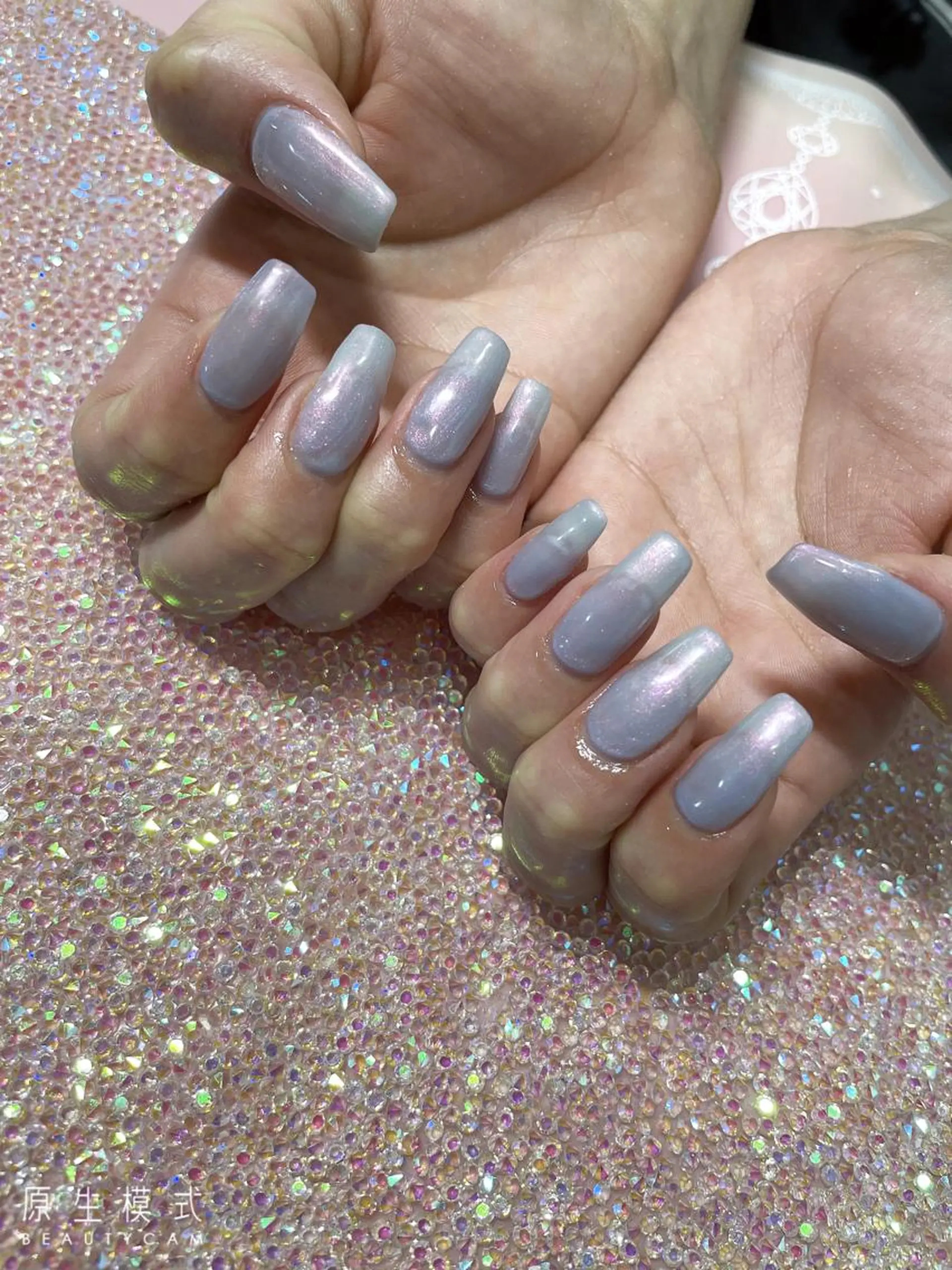 ミディアム ネイル ハンドネイル 《LB》ラブリエ Nail&eyeのマツエク・マツパデザイン