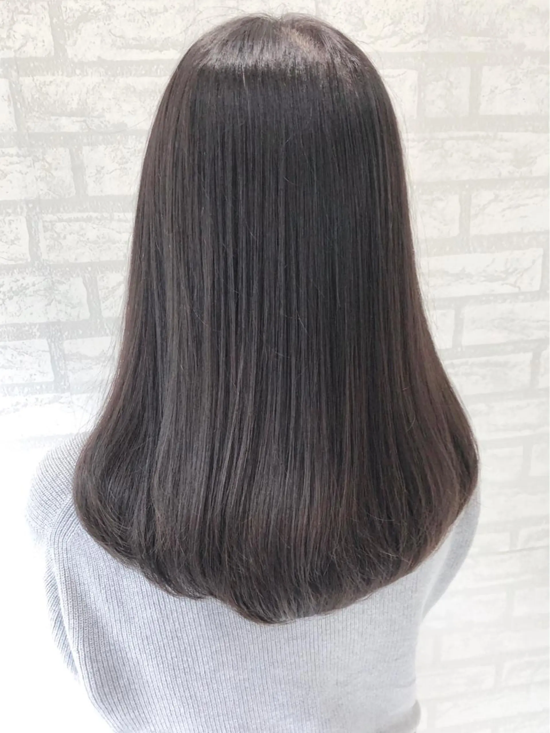 セミロング カラー パーマ ヘアアレンジ メンズ アディクシーカラー 髪質改善 トリートメント KOKUA/髪質改善 艶髪縮毛矯正のヘアスタイル