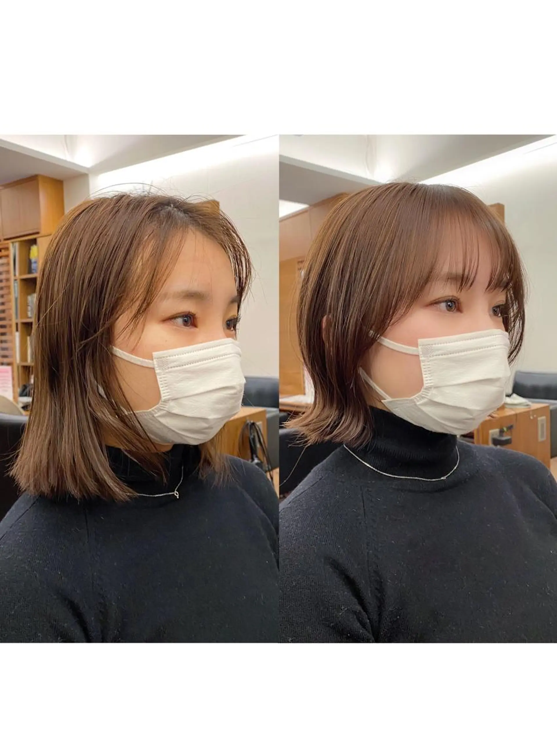 ショート カラー 似合わせレイヤー/ ニュアンスパーマ高倉のヘアスタイル