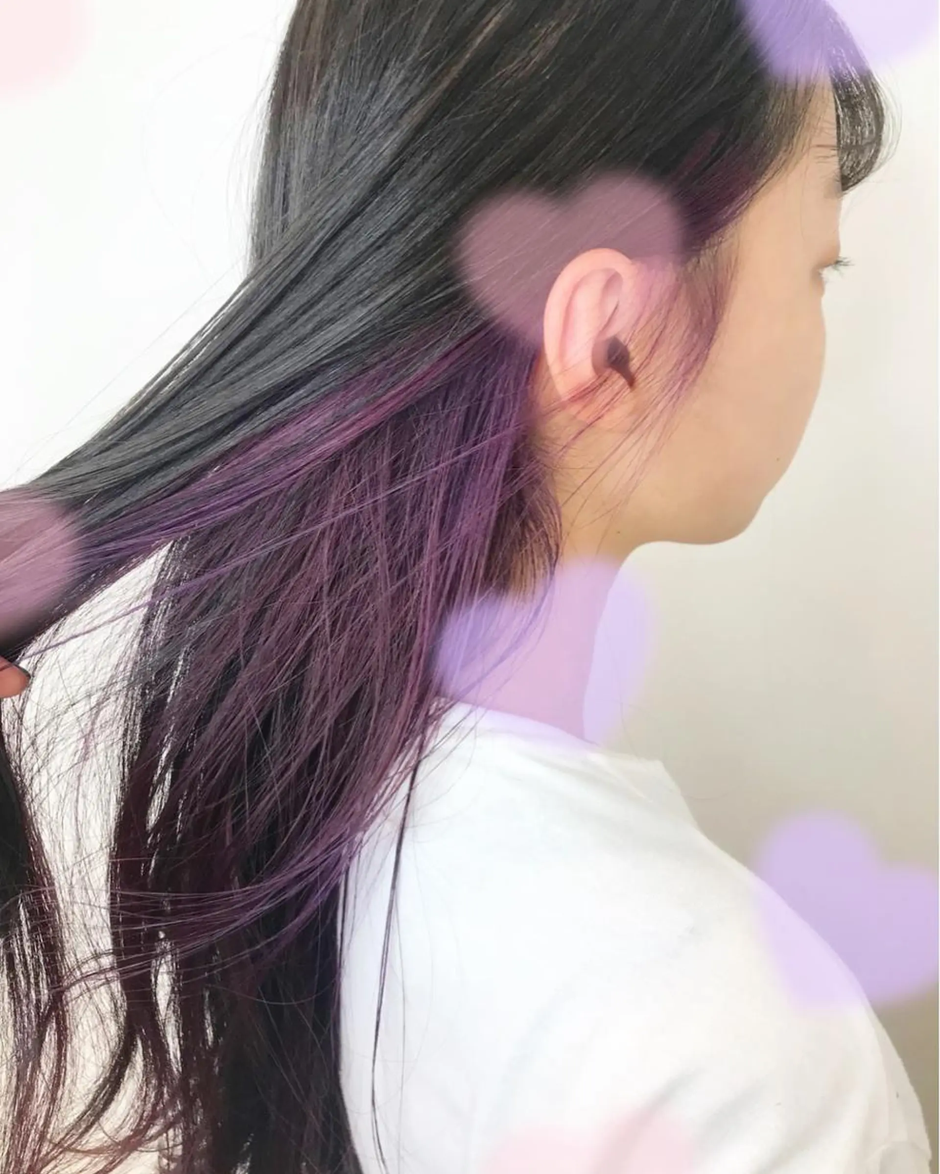 セミロング カラー インナーカラー ピンクカラー 新宿駅近♡個室 ♡関口三都季🌜のヘアスタイル