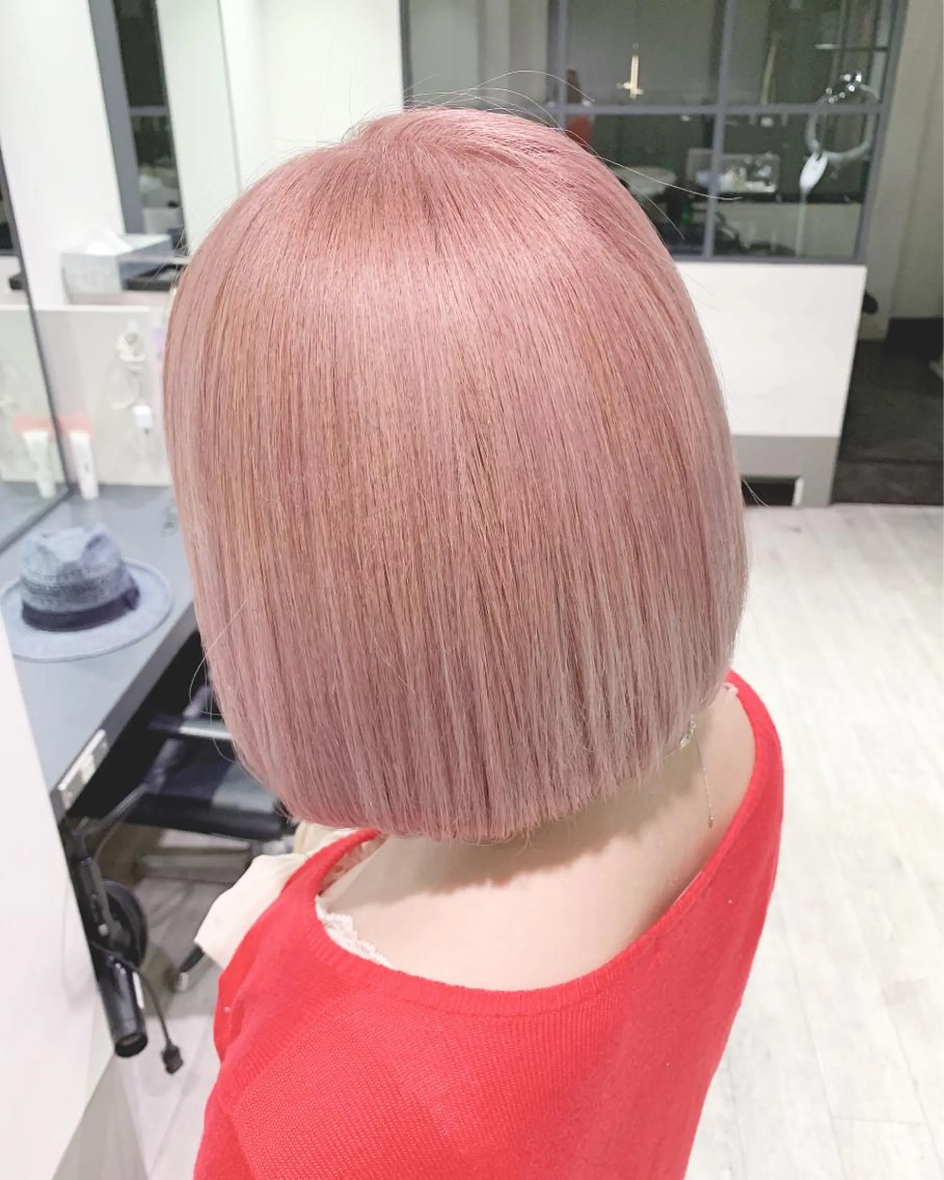 ショート カラー ヘアアレンジ ピンクカラー カット ヘアカラー mayu .のヘアスタイル