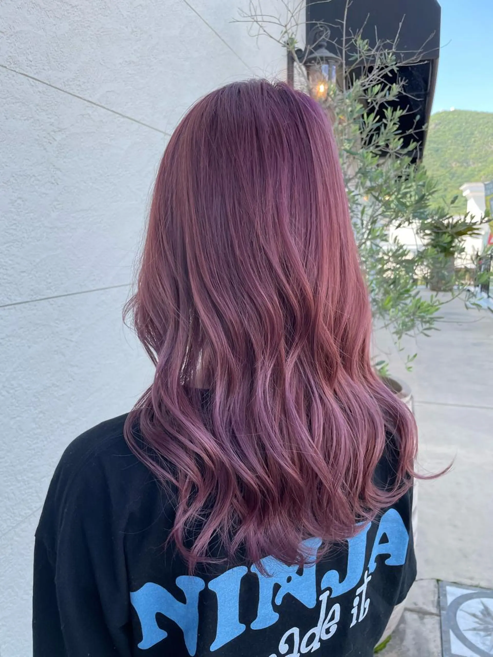 ロング カラー ラベンダーカラー ピンクカラー ピンクラベンダー ヘアカラー トリートメント clocca所属・鵜飼 真伍のヘアスタイル