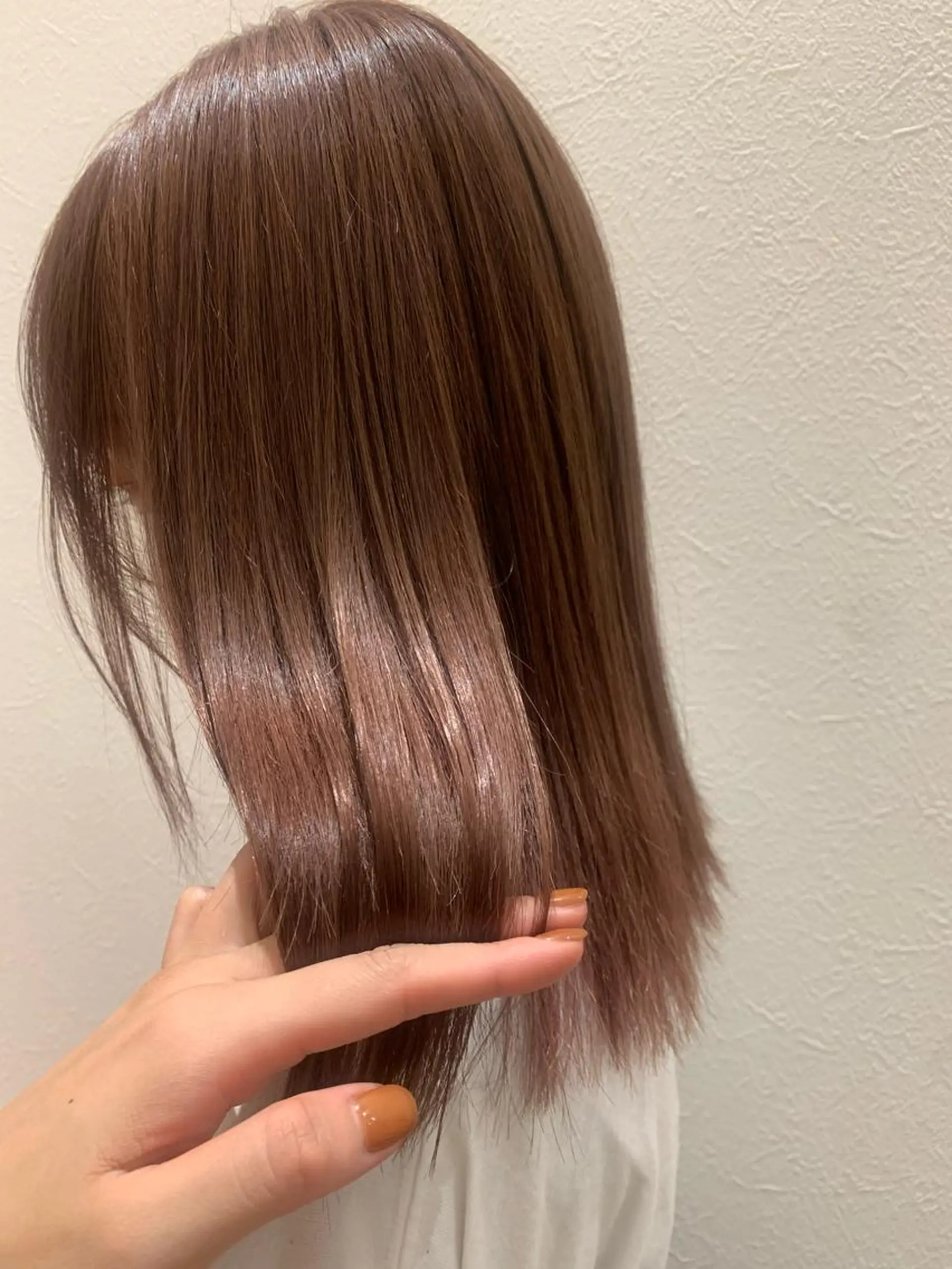 ミディアム カラー ベージュカラー ピンクカラー ピンクベージュ hub hair レイヤー/透明感のヘアスタイル