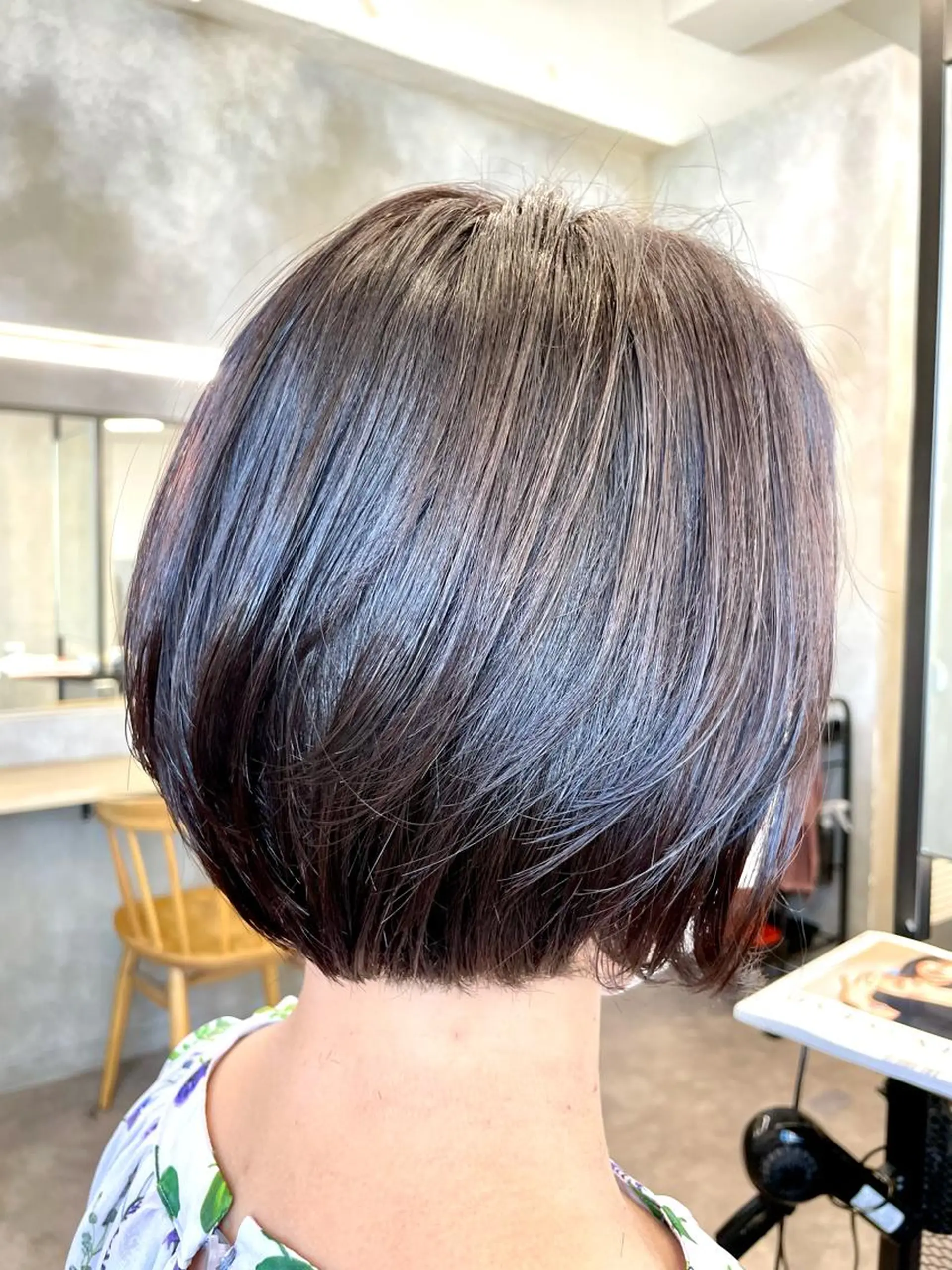 ミディアム カラー カット ヘアカラー トリートメント 色気レイヤー& ショートはお任せ🌟のヘアスタイル