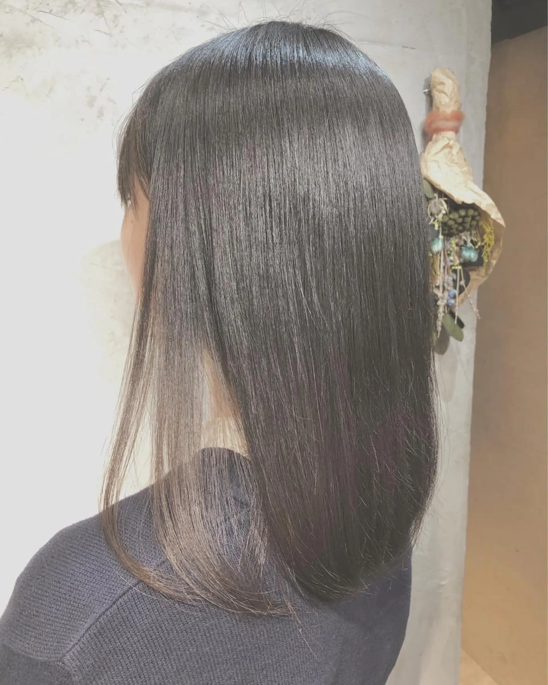 セミロング カット 縮毛矯正 sano sayakaのヘアスタイル