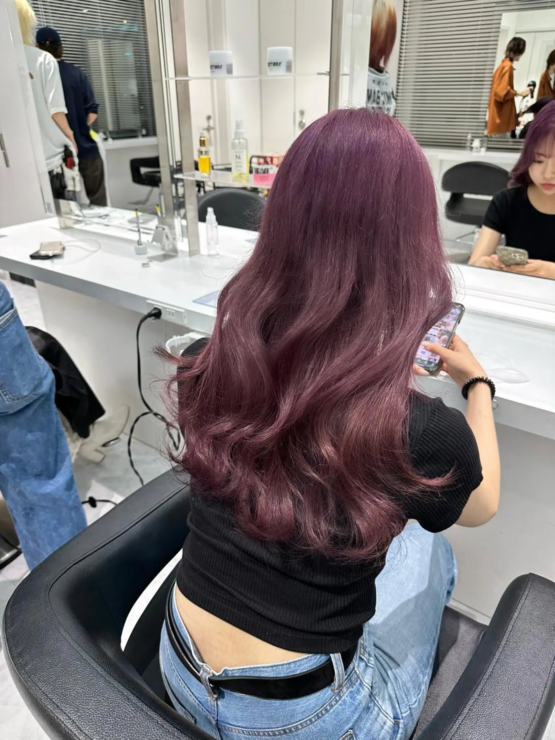 ロング カラー ヘアカラー トリートメント ♡上品韓国髪♡ブラ ウン/SAYATOのヘアスタイル