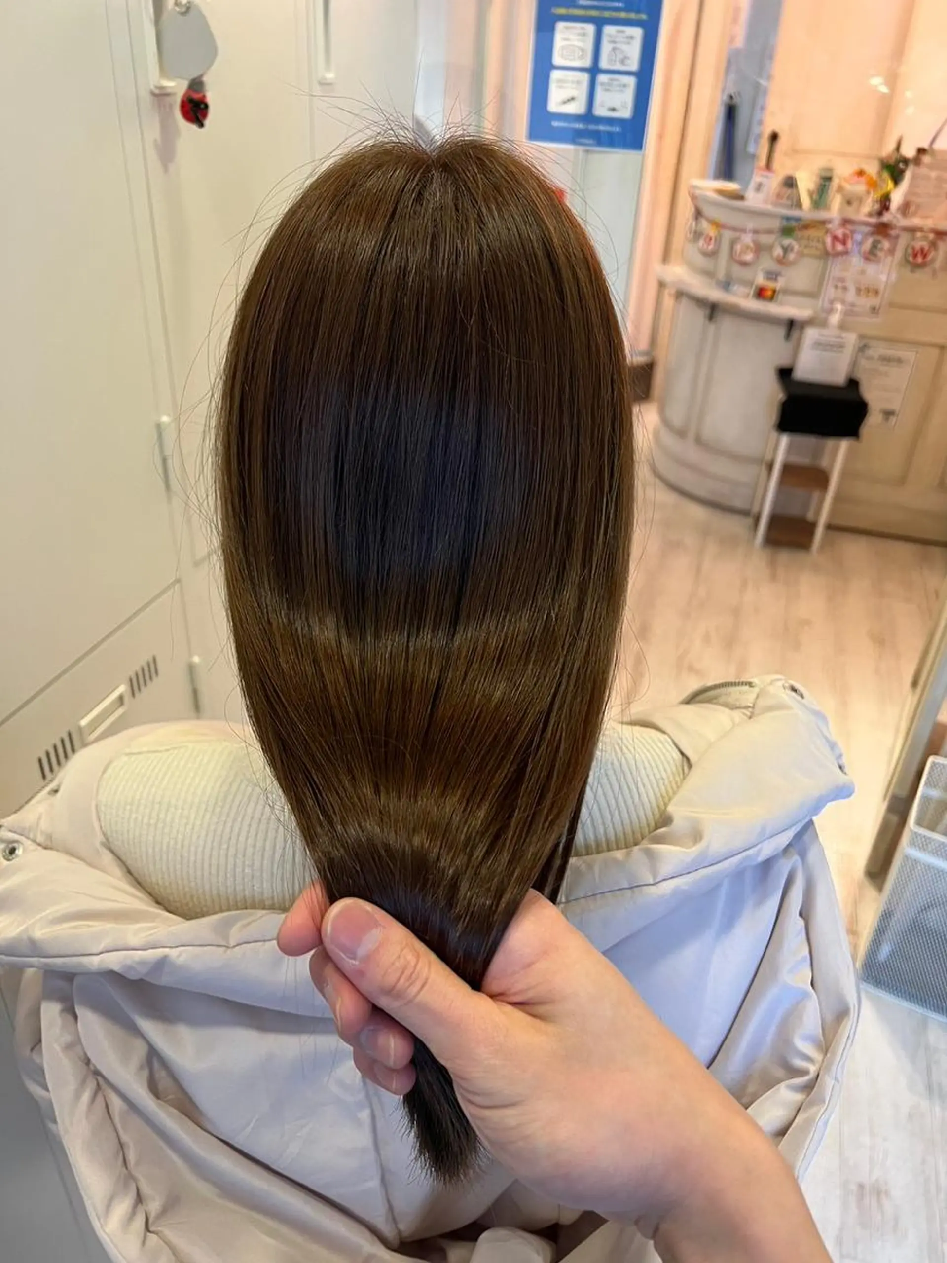 ロング カラー ヘアアレンジ アディクシーカラー アッシュ バレイヤージュ ベージュカラー ブリーチ N° uairo 川崎店【ユアイロ】のヘアスタイル