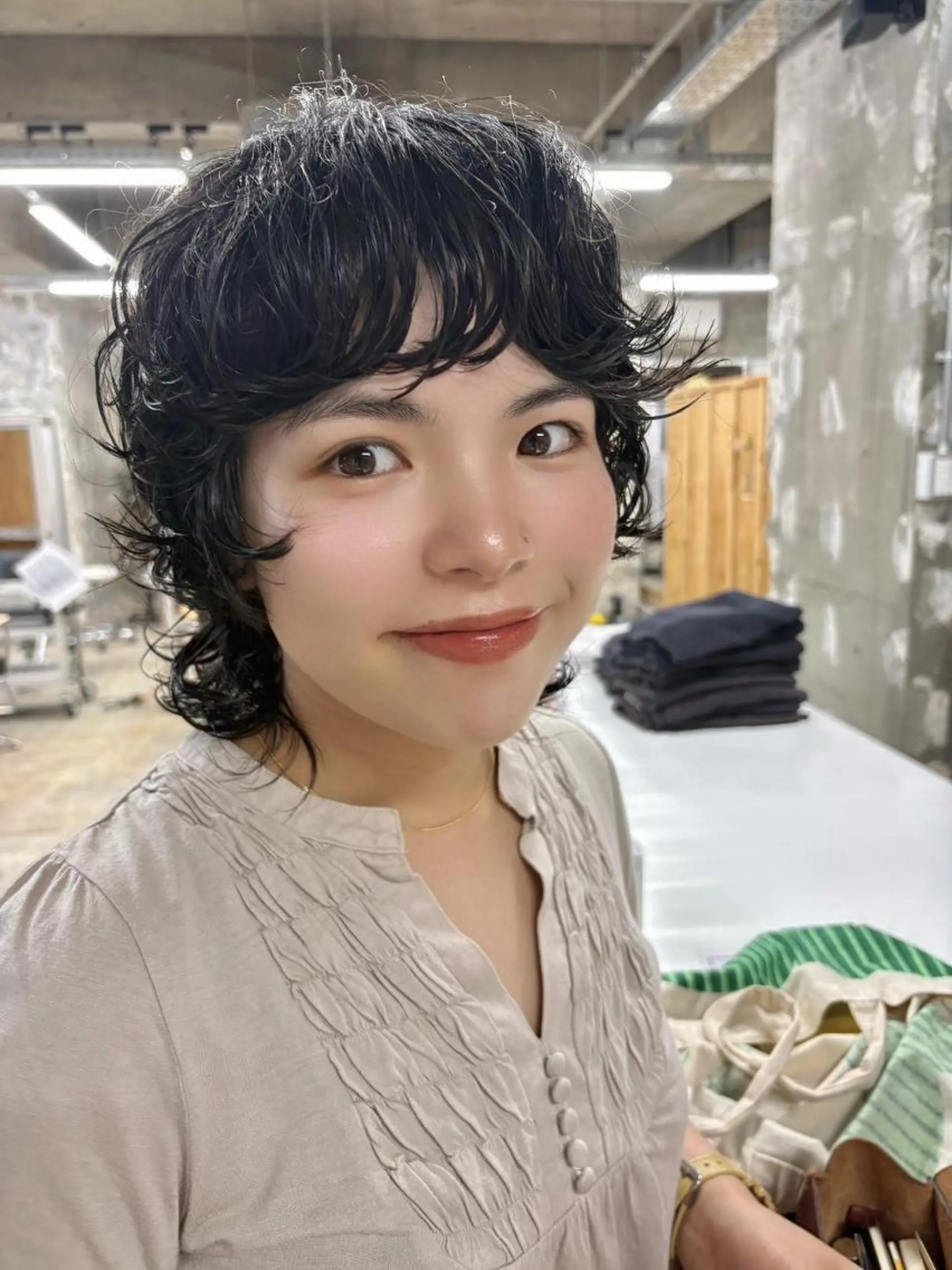 ショート ウルフカット カット パーマ トレンドパーマ/ ボブ🌰くりーわのヘアスタイル