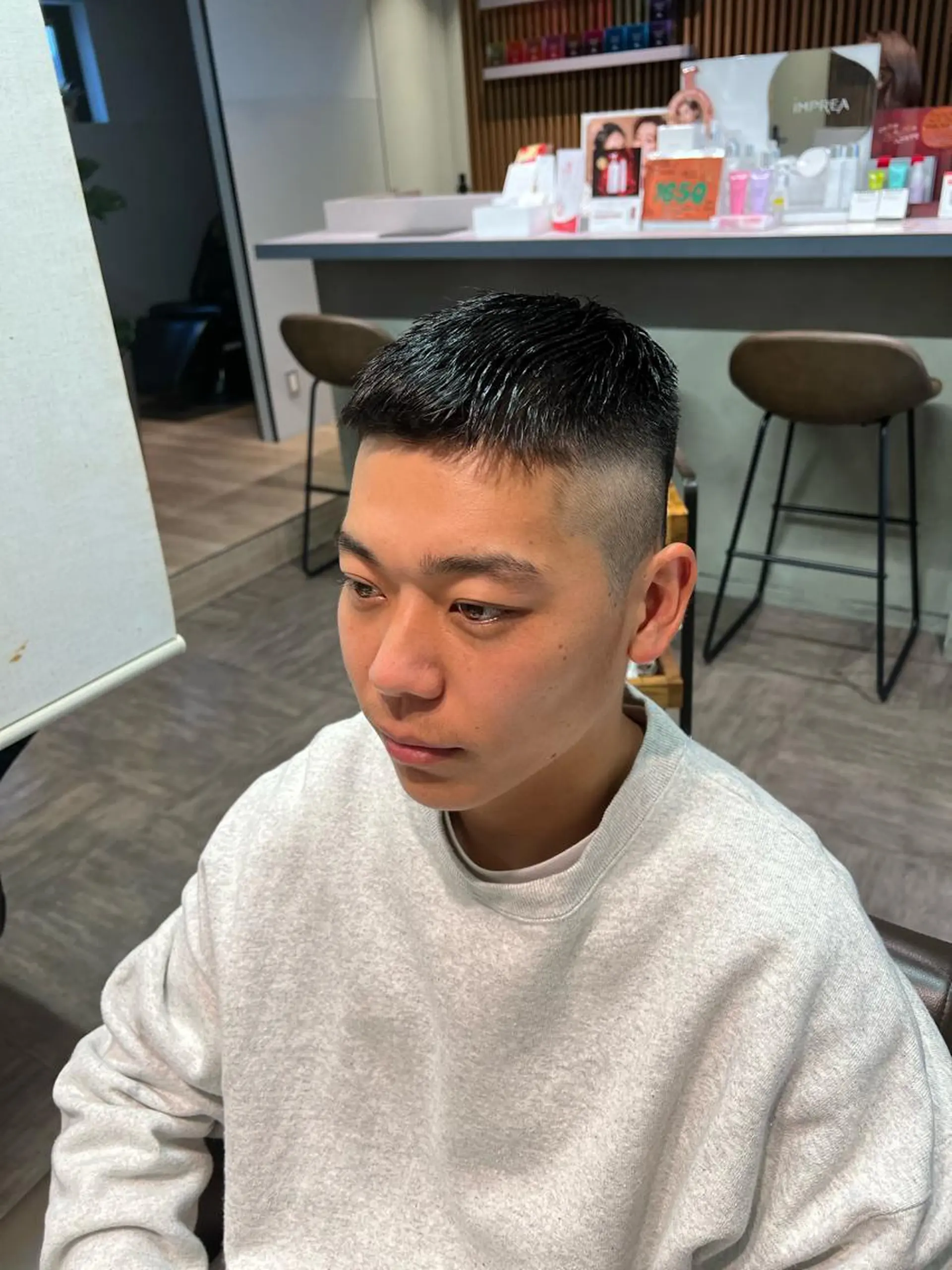 ショート メンズ フェードカット 髪質改善/美髪矯 正ヤマモトハルキのヘアスタイル