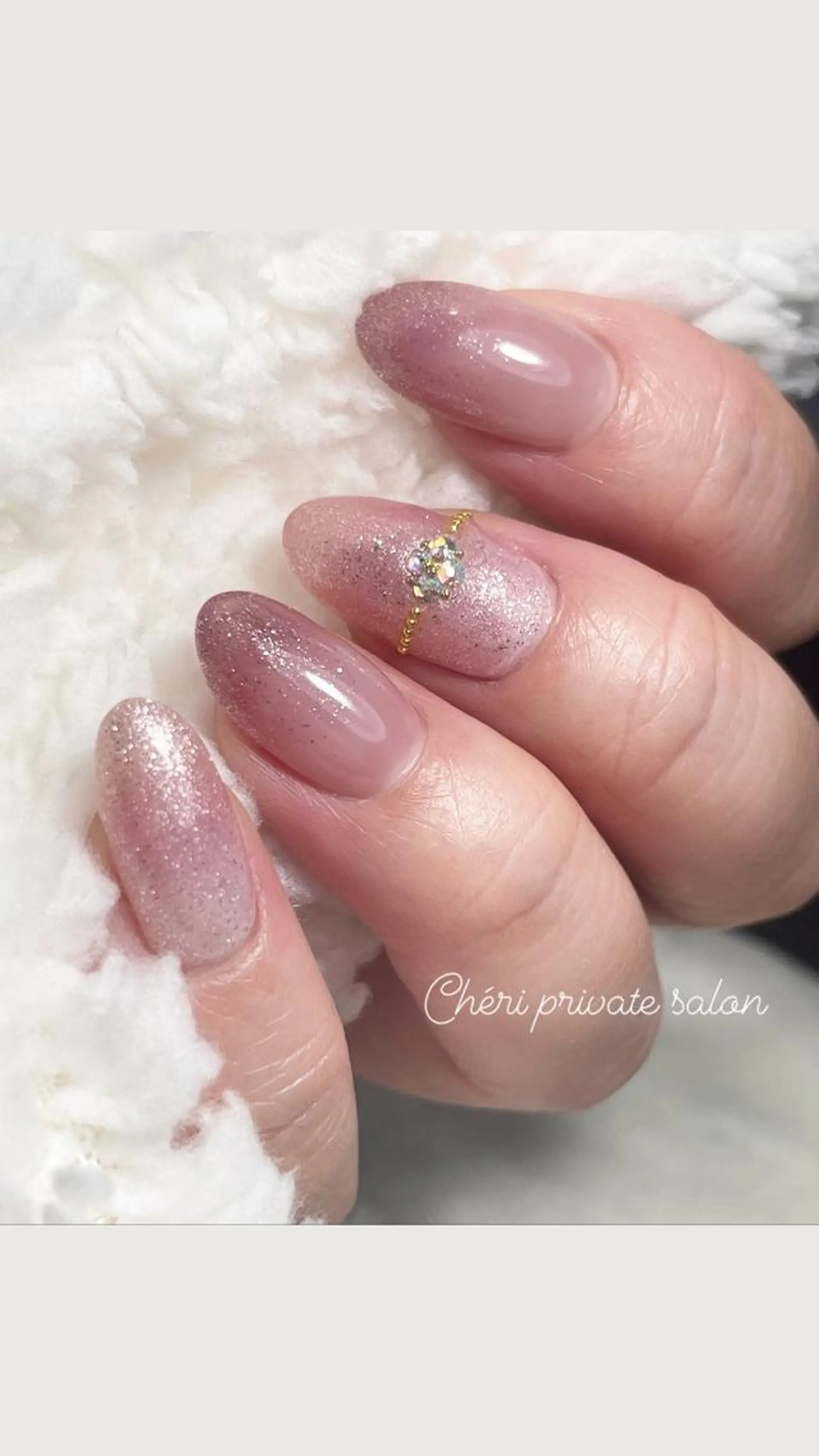 カラー ネイル ラメ(グリッター) オフィスネイル フットネイル Chérinail 爪のお手入れのネイルデザイン