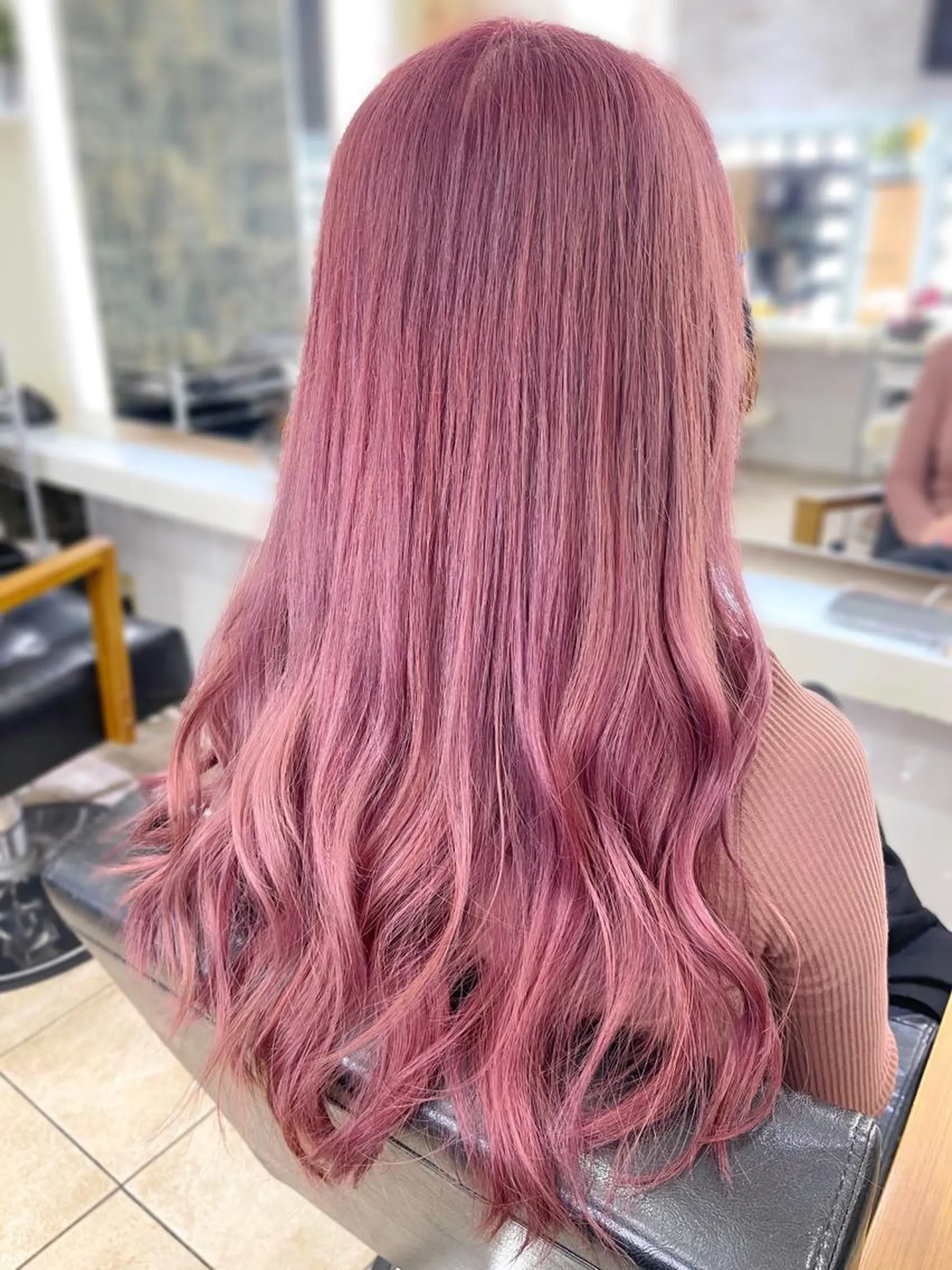 ロング ヘアカラー 🫧あ　お🫧 心斎橋のヘアスタイル