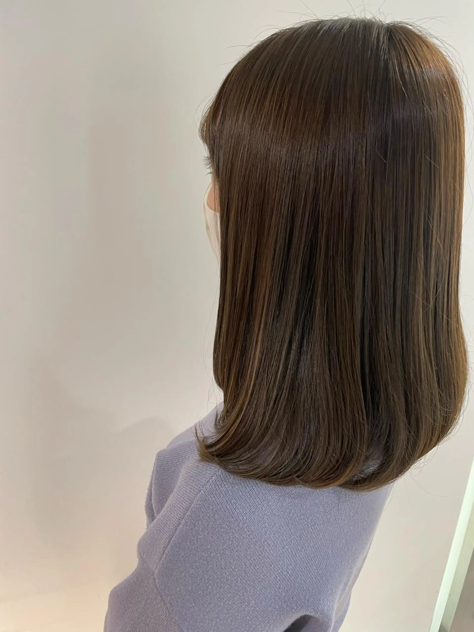 ミディアム カラー 髪質改善イノアカラー 富澤ショウタのヘアスタイル