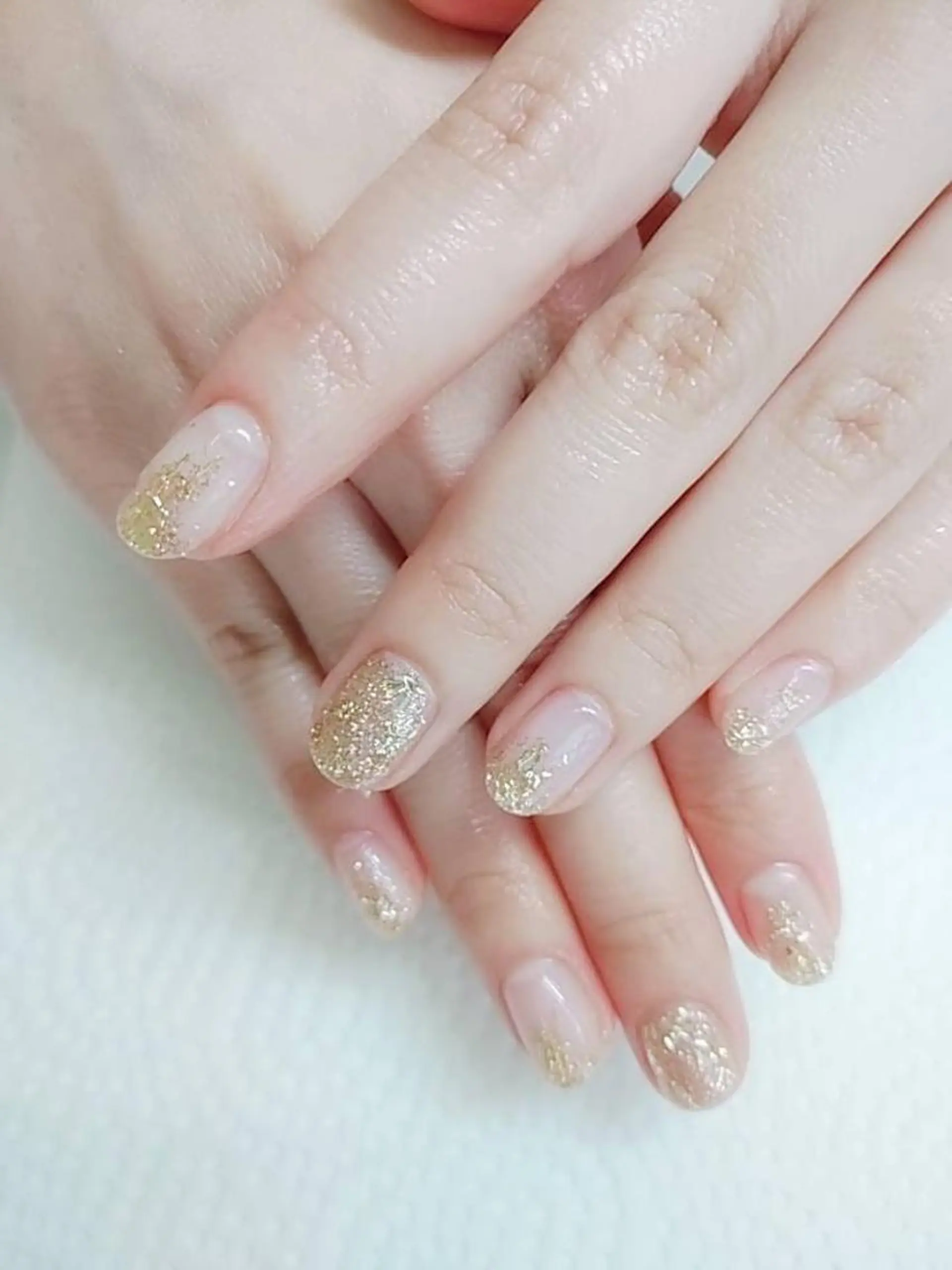 ネイル グラデーション ラメ(グリッター) ラメグラデーション ニュアンスネイル プライベートサロン Rosy Lilyのネイルデザイン