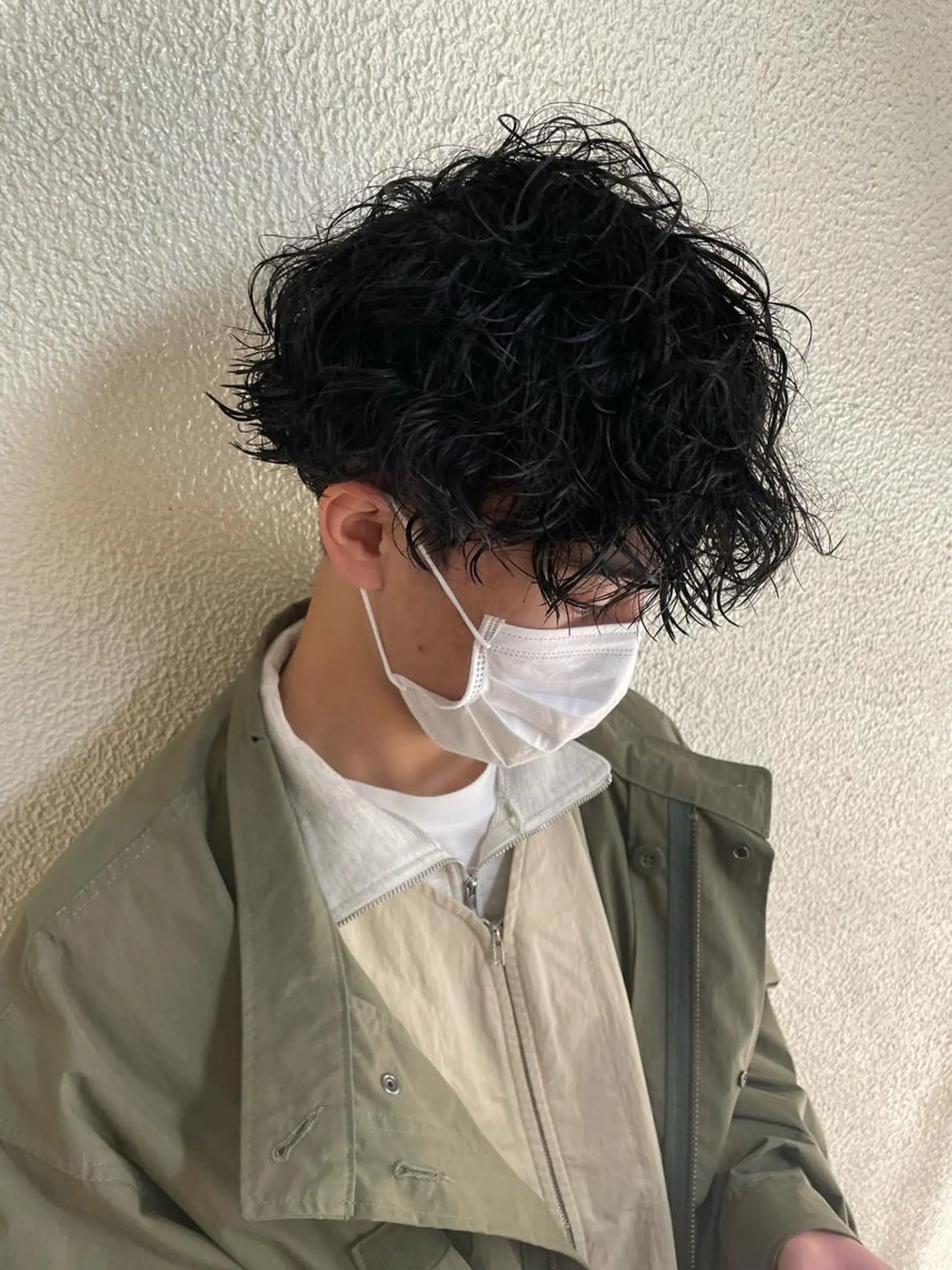 ミディアム パーマ メンズ 辻堂メンズ特化 YU-YAのヘアスタイル