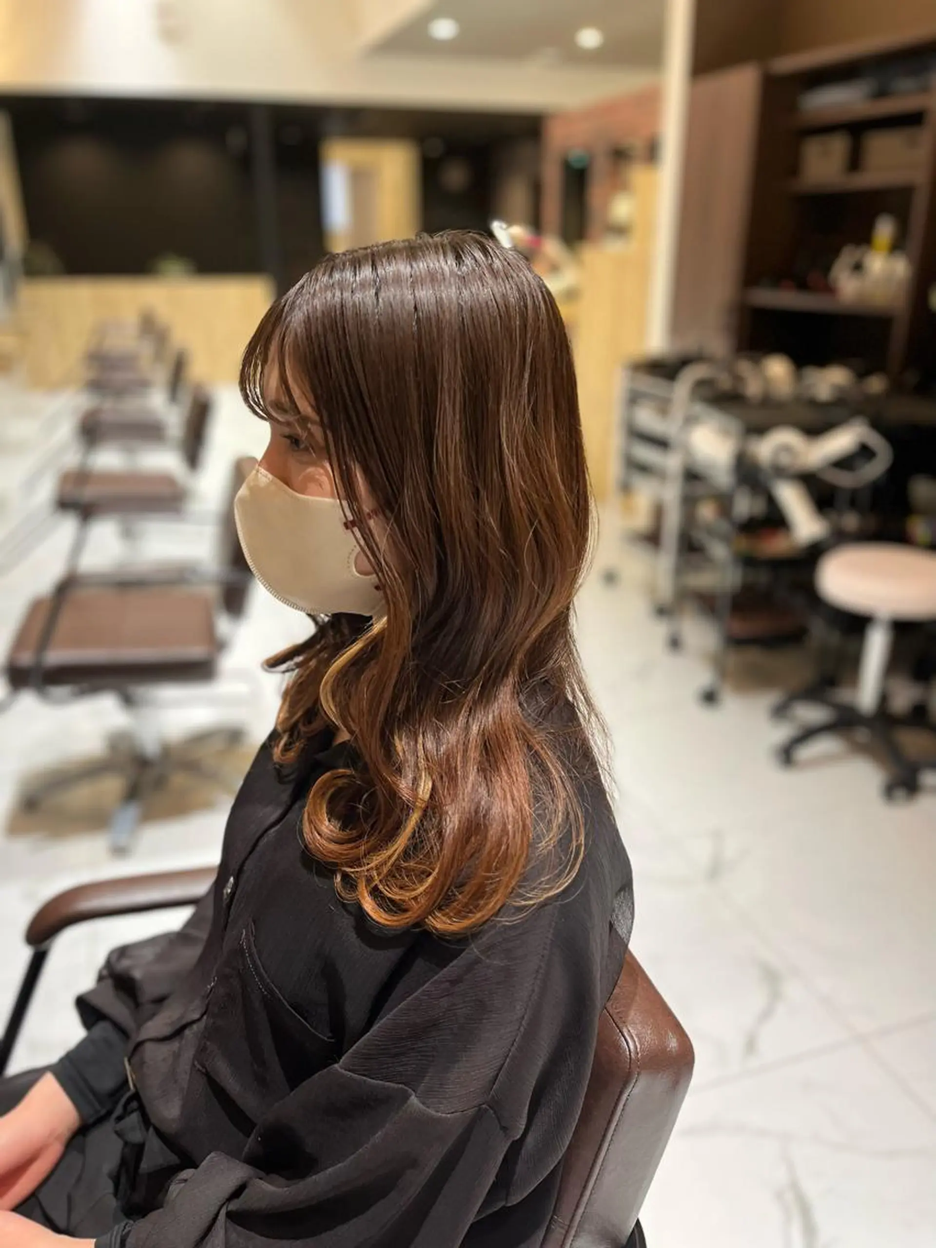 セミロング ヘアアレンジ カット Le Coeur 喜多町　志賀大介のヘアスタイル