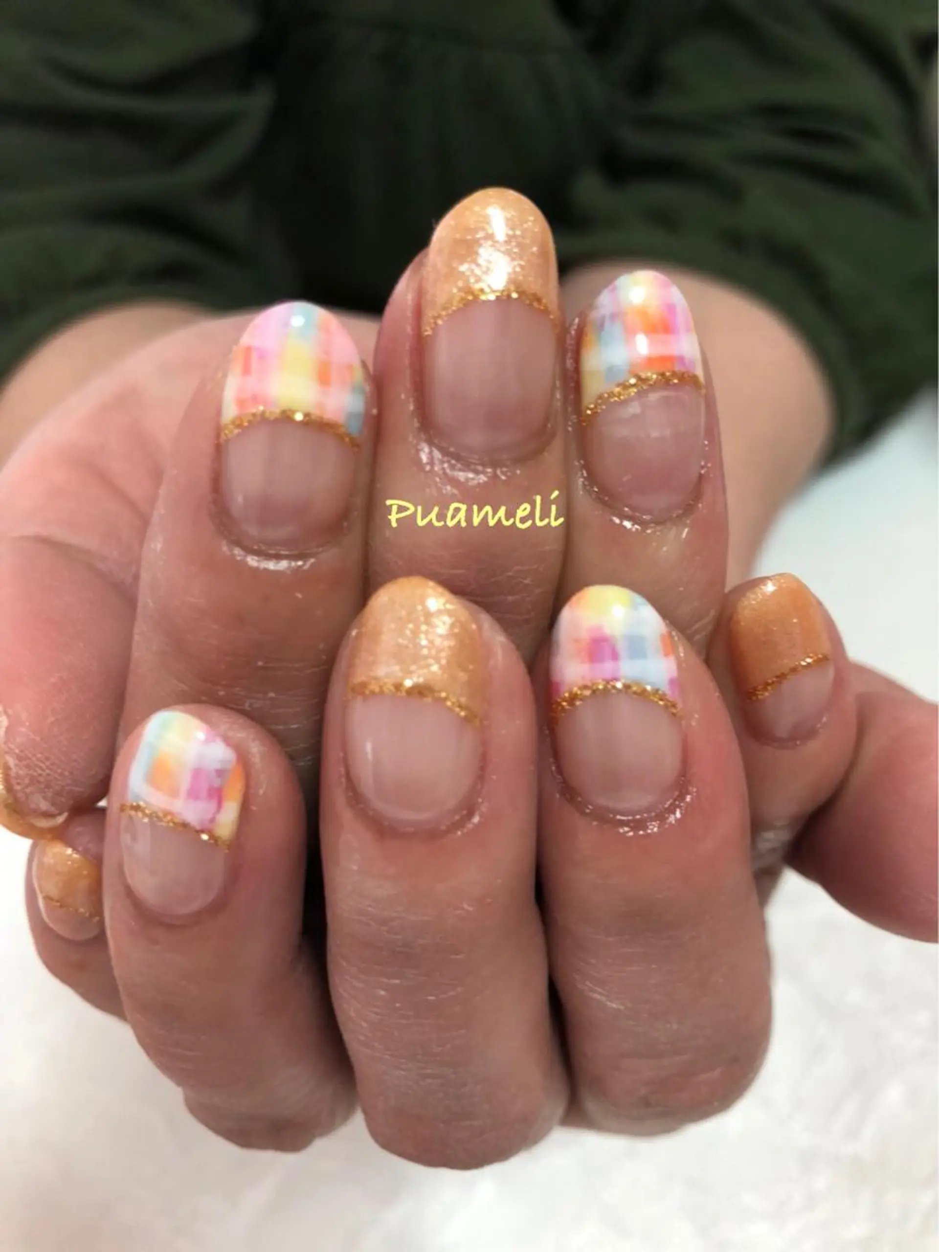 ネイル ラメ(グリッター) Puameli プアメリのネイルデザイン