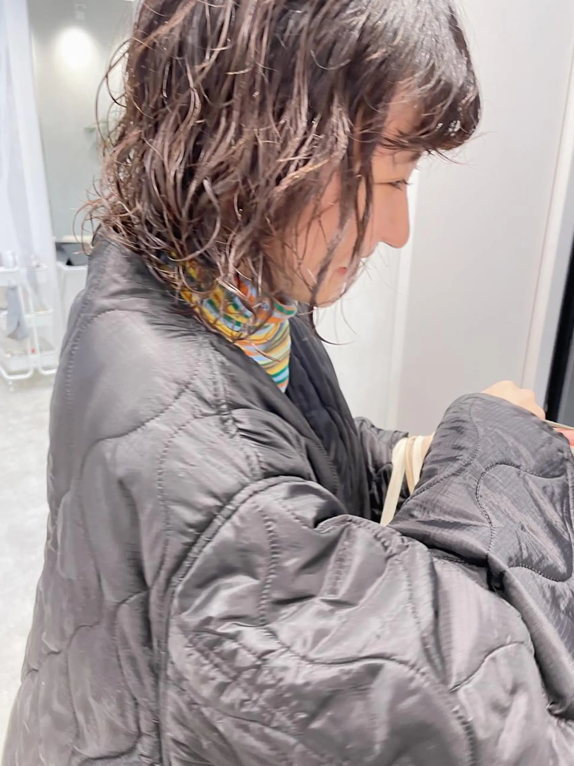 ショート パーマ 青木 優歩のヘアスタイル