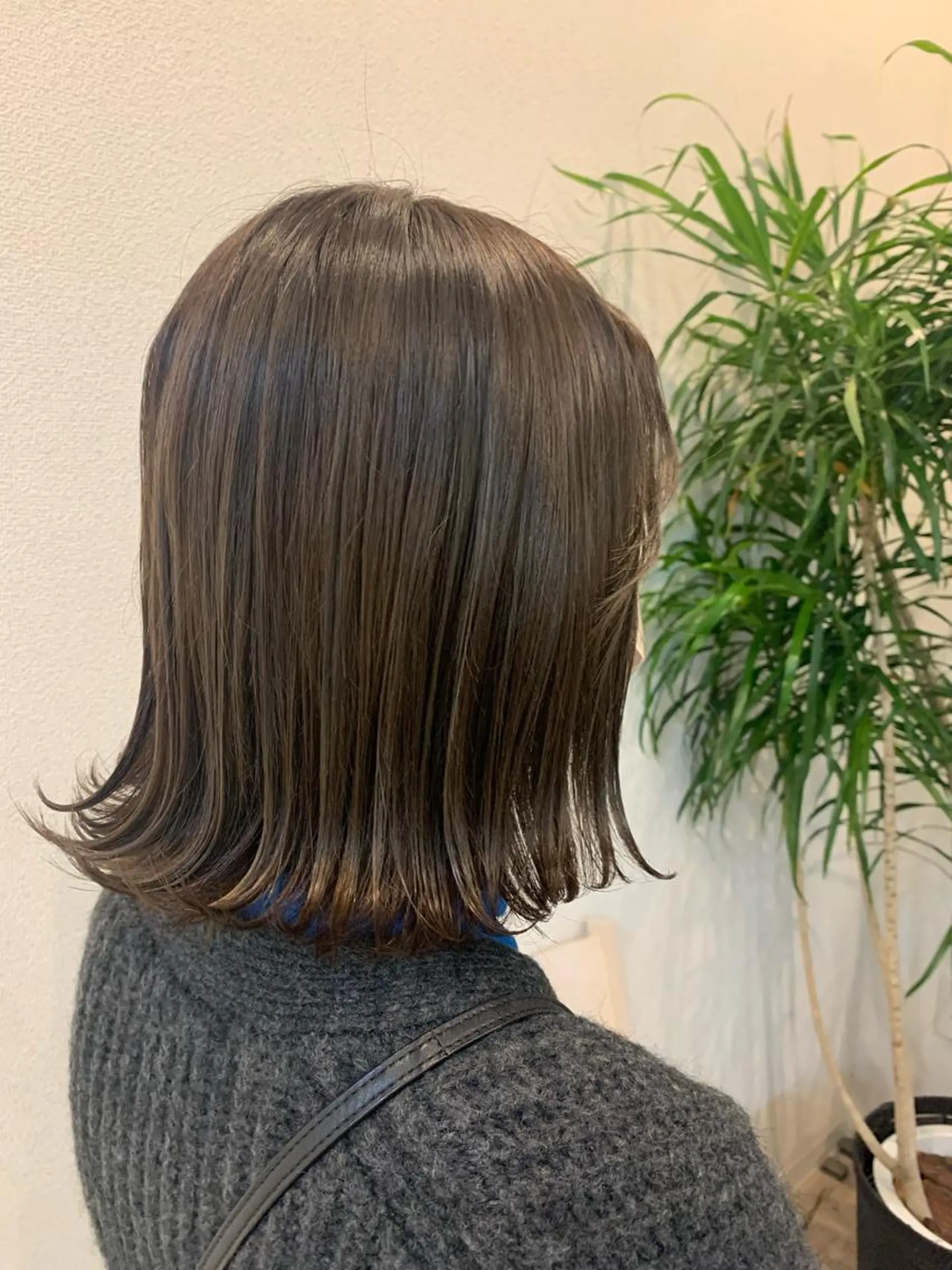 ミディアム カラー アッシュ アッシュブラウン ブリーチ ブラウンカラー ブリーチなしカラー 🦖manami 🦖のヘアスタイル