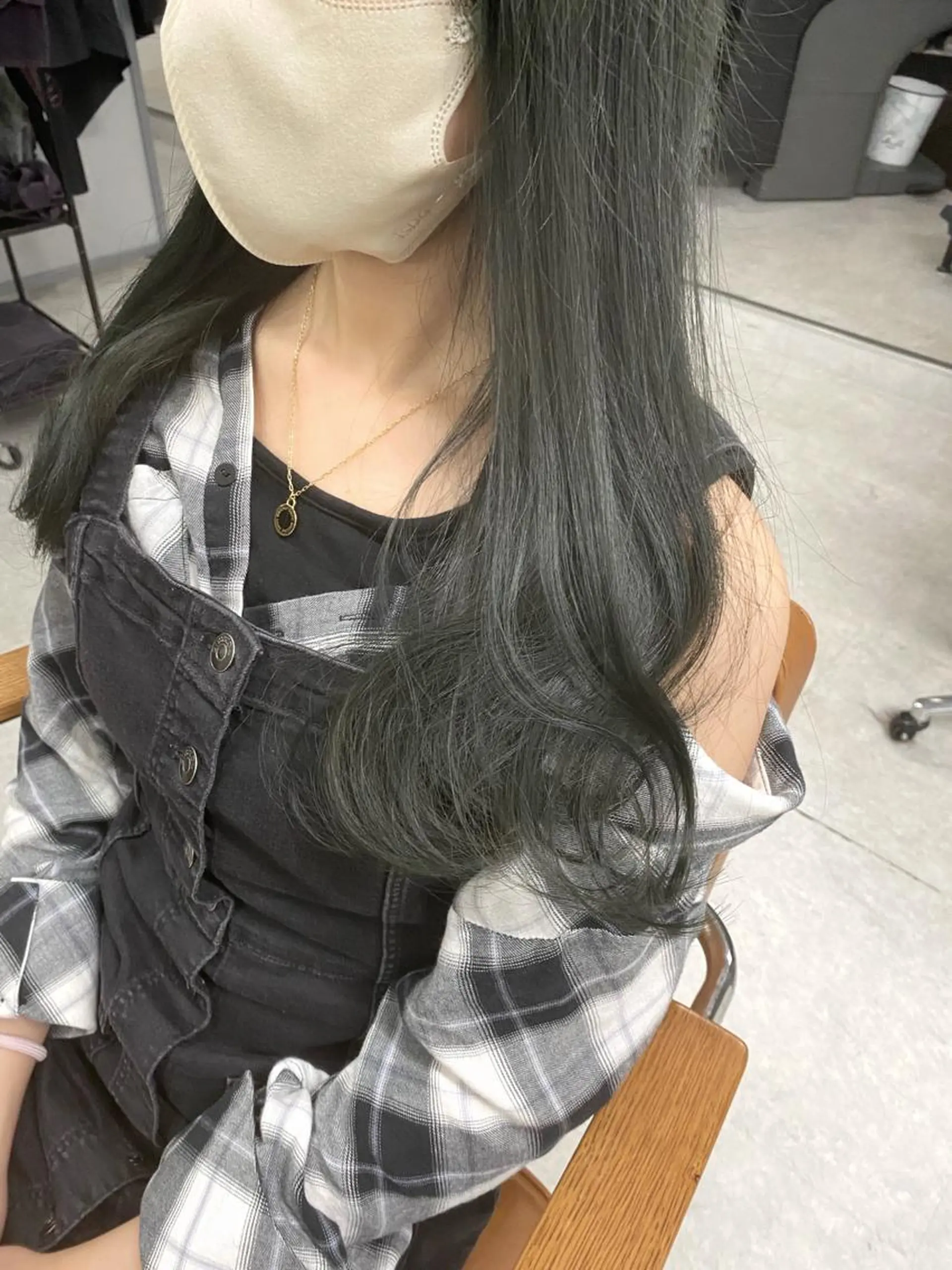 セミロング カラー ヘアアレンジ 🌷FUKA🌷 まろやかハイトーンのヘアスタイル