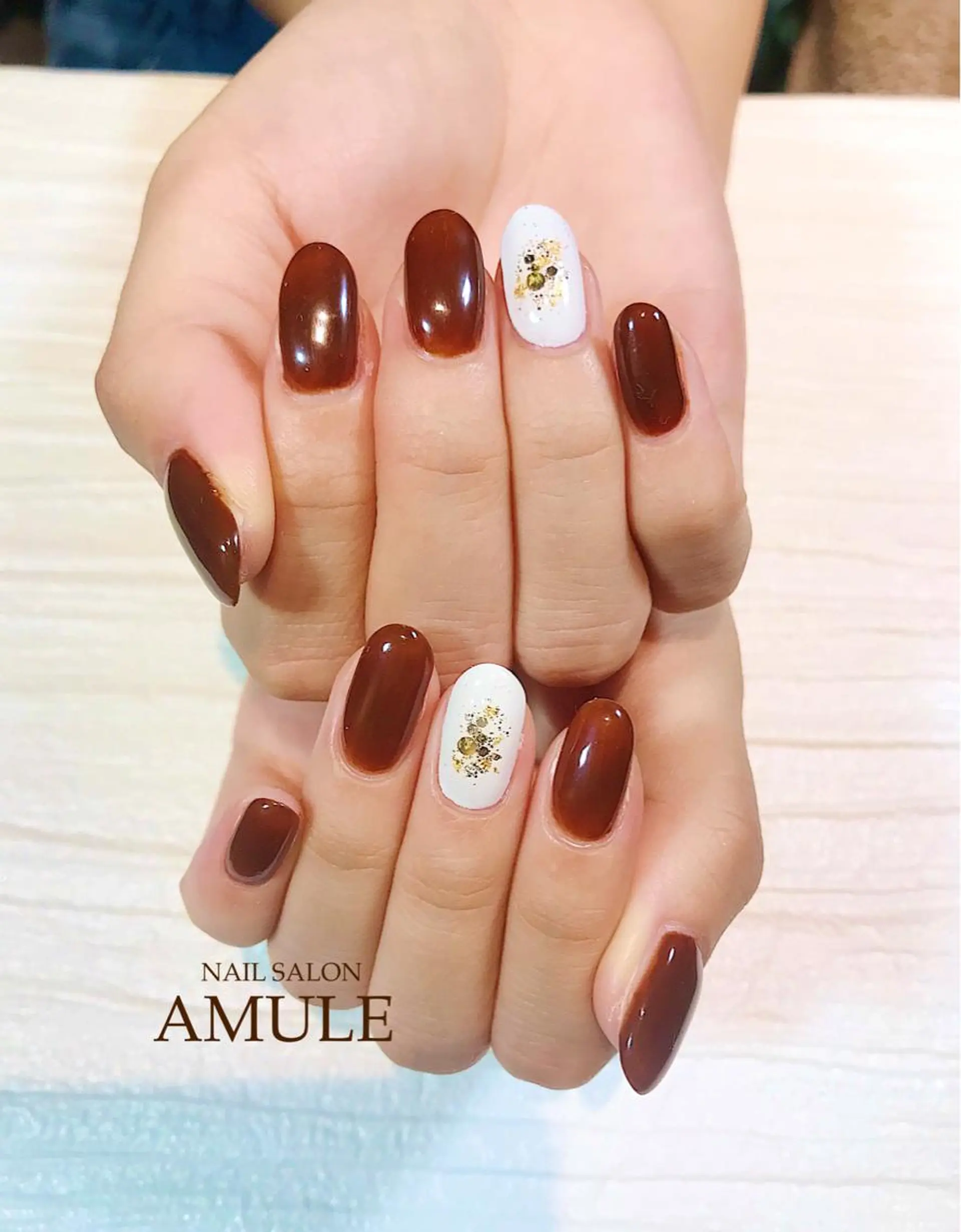 ネイル ホログラムネイル ラメ(グリッター) ワンカラーネイル NAILSALON AMULEのネイルデザイン
