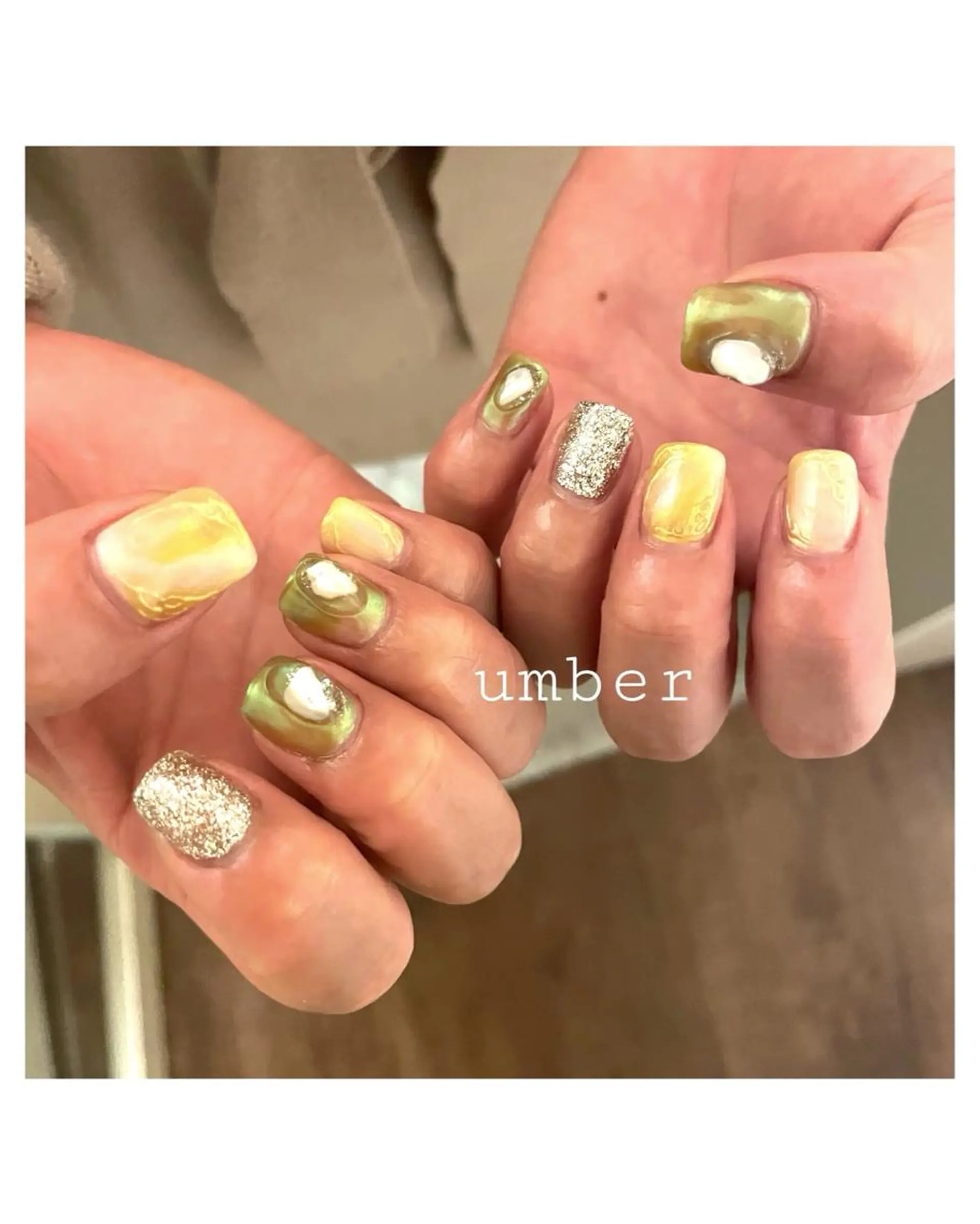 ネイル クリアネイル フラッシュネイル フットネイル フレンチネイル マグネットネイル ハンドネイル umber 三茶1分のネイルデザイン