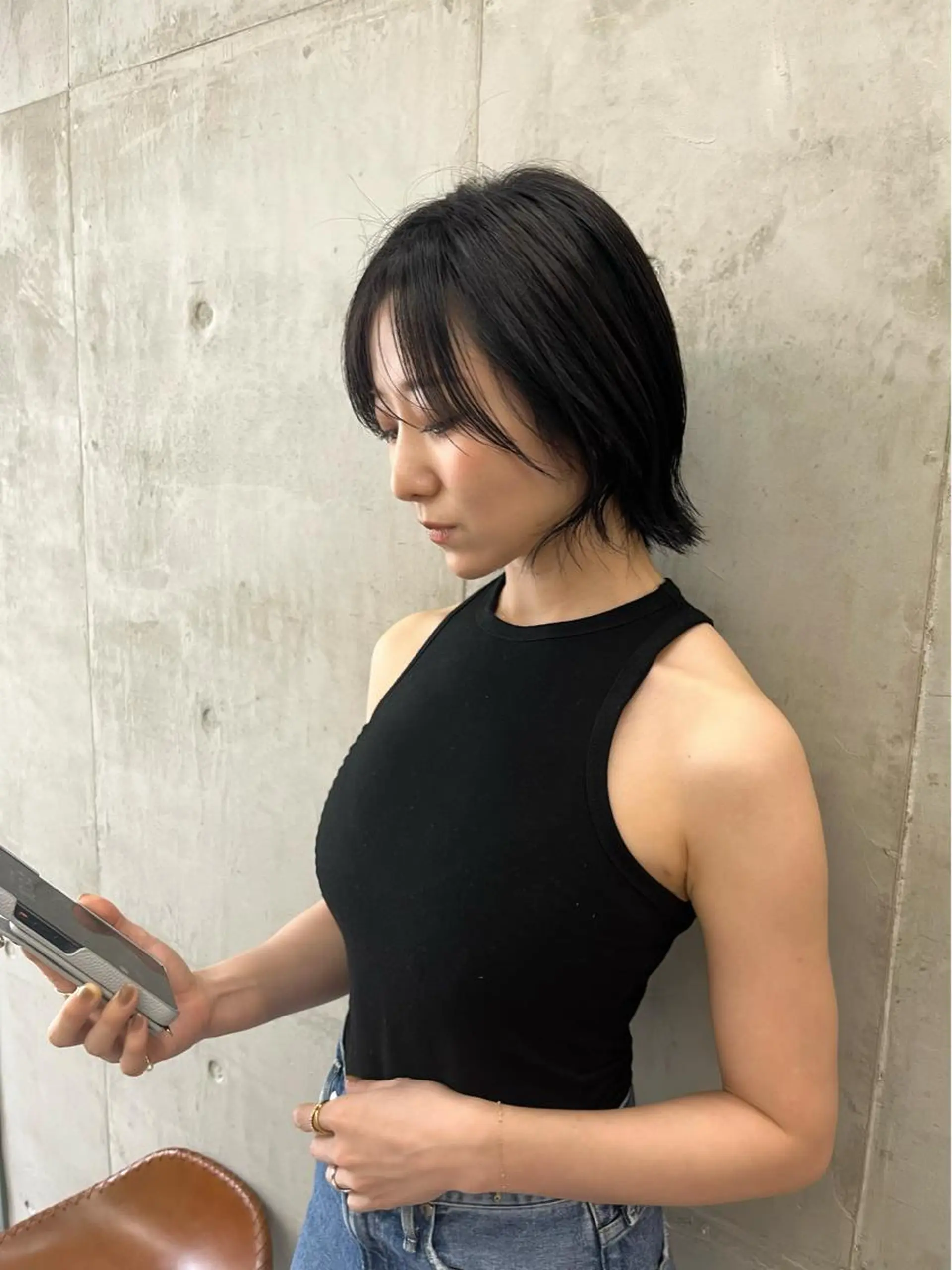 ミディアム ヘアカラー 🤎𝐌𝐚𝐨⌇ お悩み解決美容師🤎のヘアスタイル