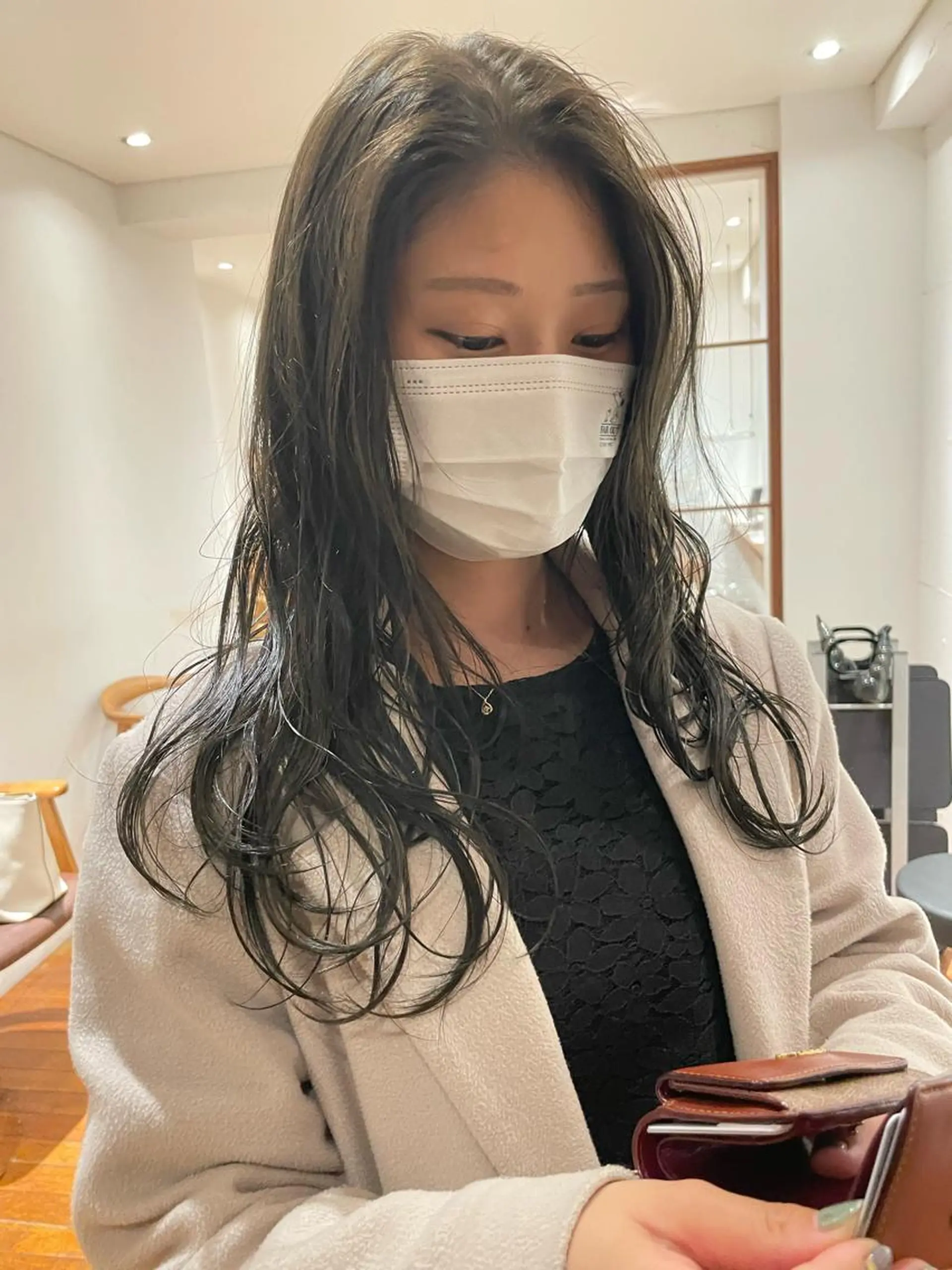 ロング カラー ヘアアレンジ 小顔レイヤー×コンパ クトボブ/林隆平のヘアスタイル