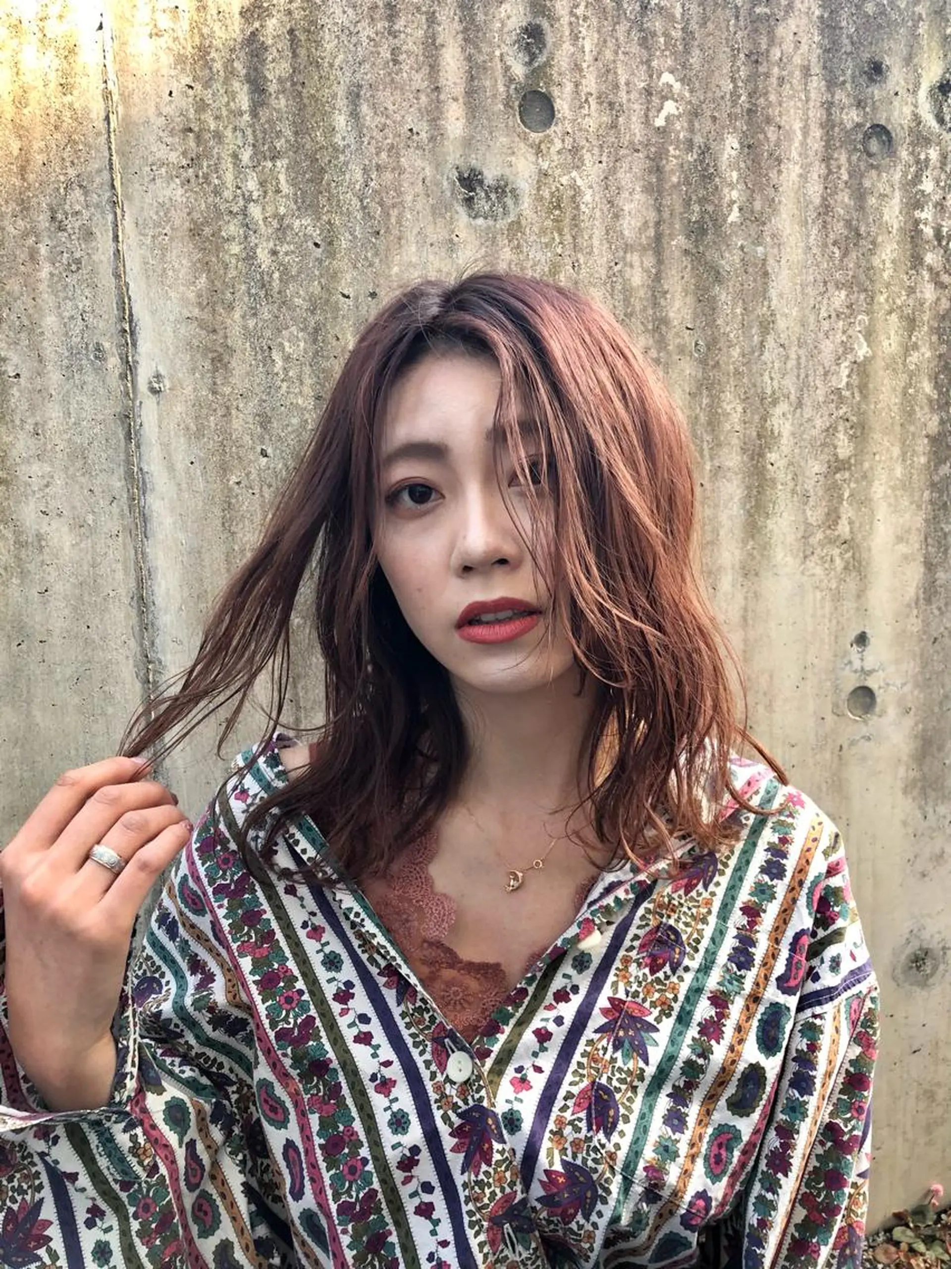 セミロング 韓国🇰🇷ボブ✂︎ レイヤー✂︎三吉明人のヘアスタイル