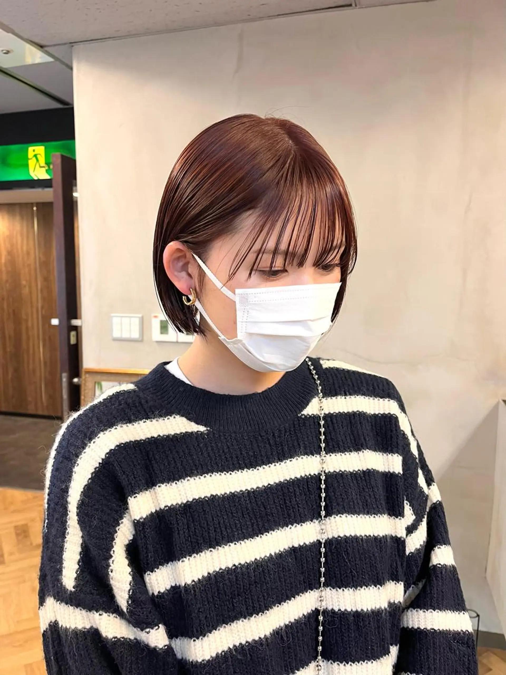 ショート カラー ena/ブリーチなし 透明感・レイヤー🎀のヘアスタイル