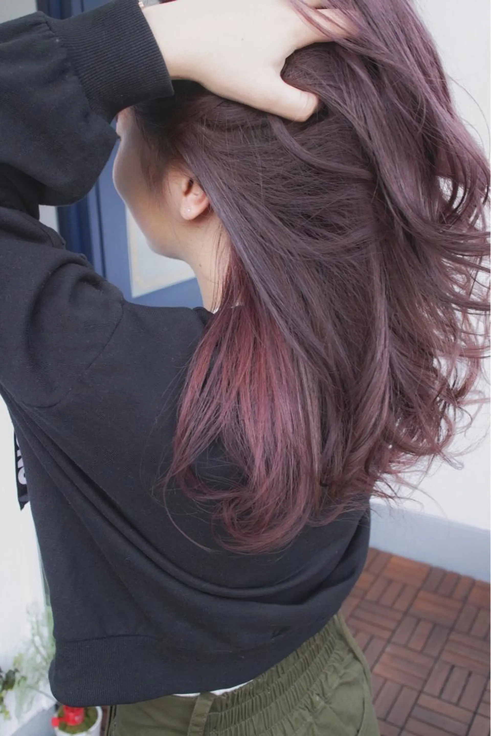 ロング ヘアカラー トリートメント 吉本 知弘のヘアスタイル