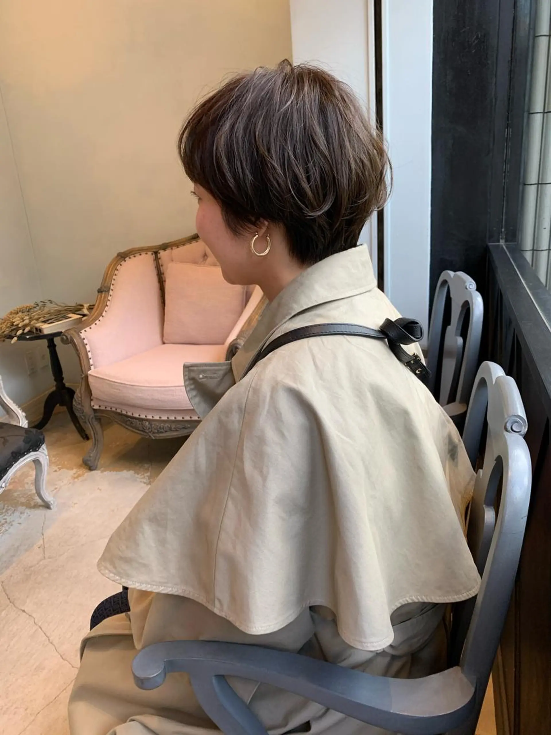 ショート カット ヘアカラー SAKINO. ベージュカラーのヘアスタイル