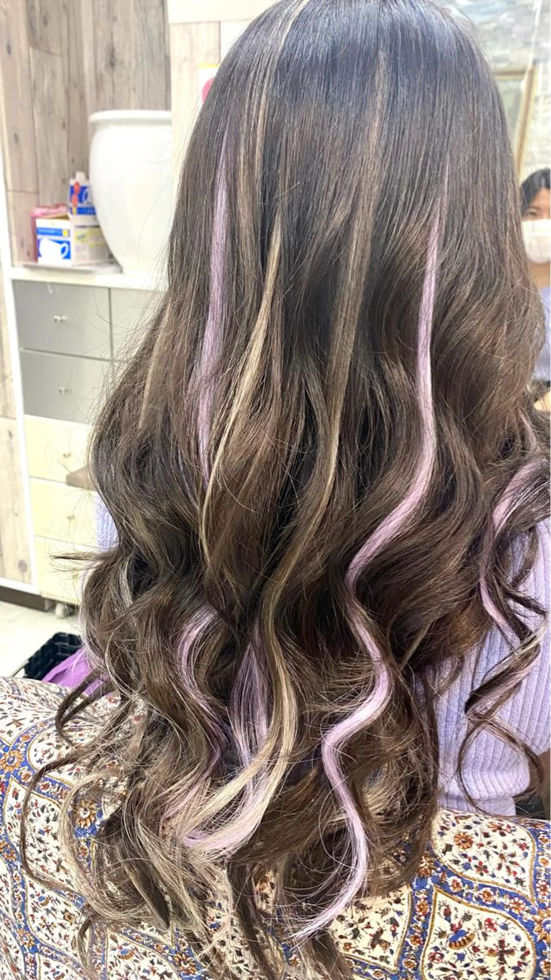 セミロング ヘアカラー エクステ Arphy/ /のヘアスタイル