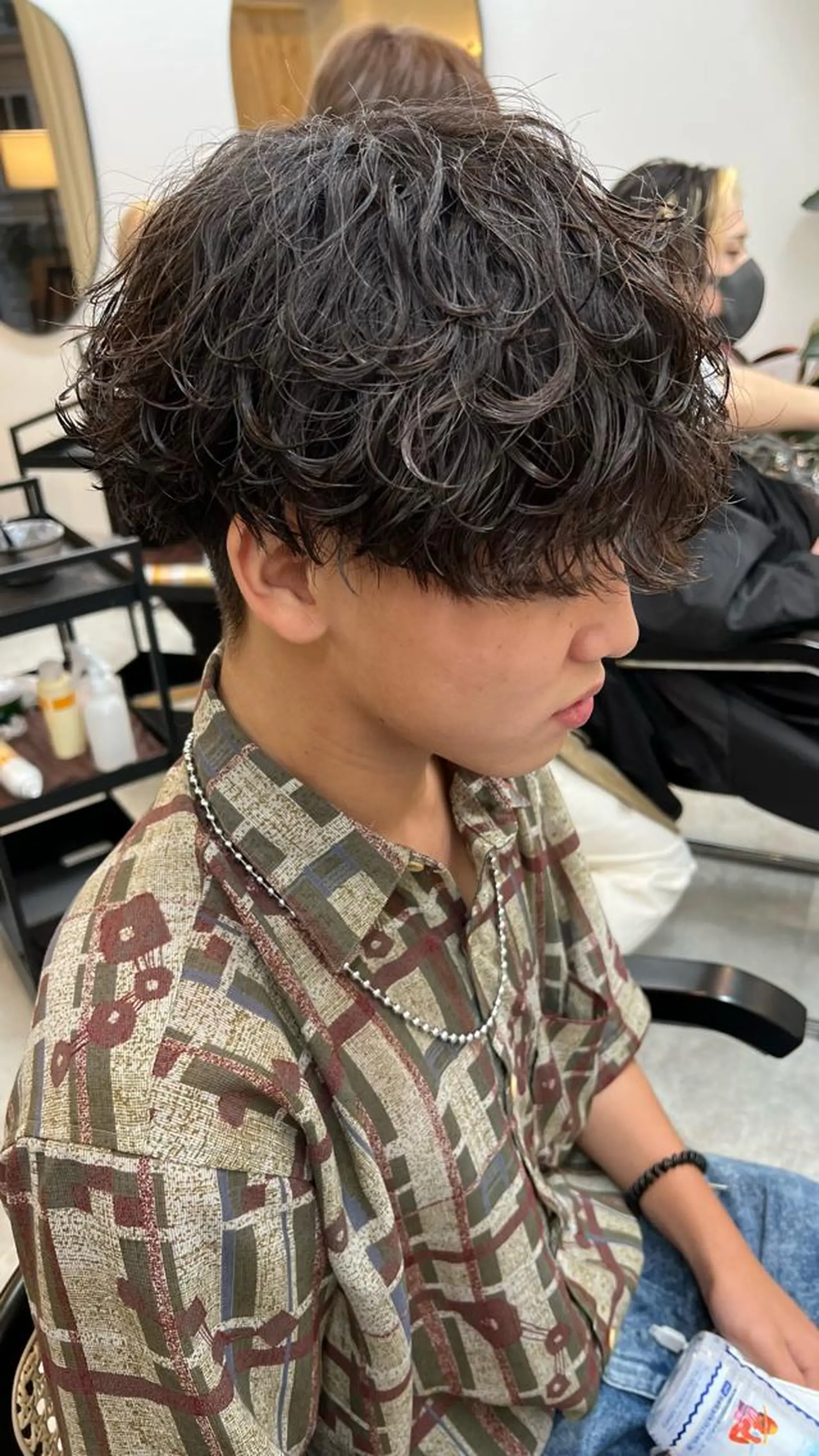 パーマ メンズ メンズパーマ 波巻きパーマ カット パーマ 🔥メンズ特化🔥 永瀬椋のヘアスタイル