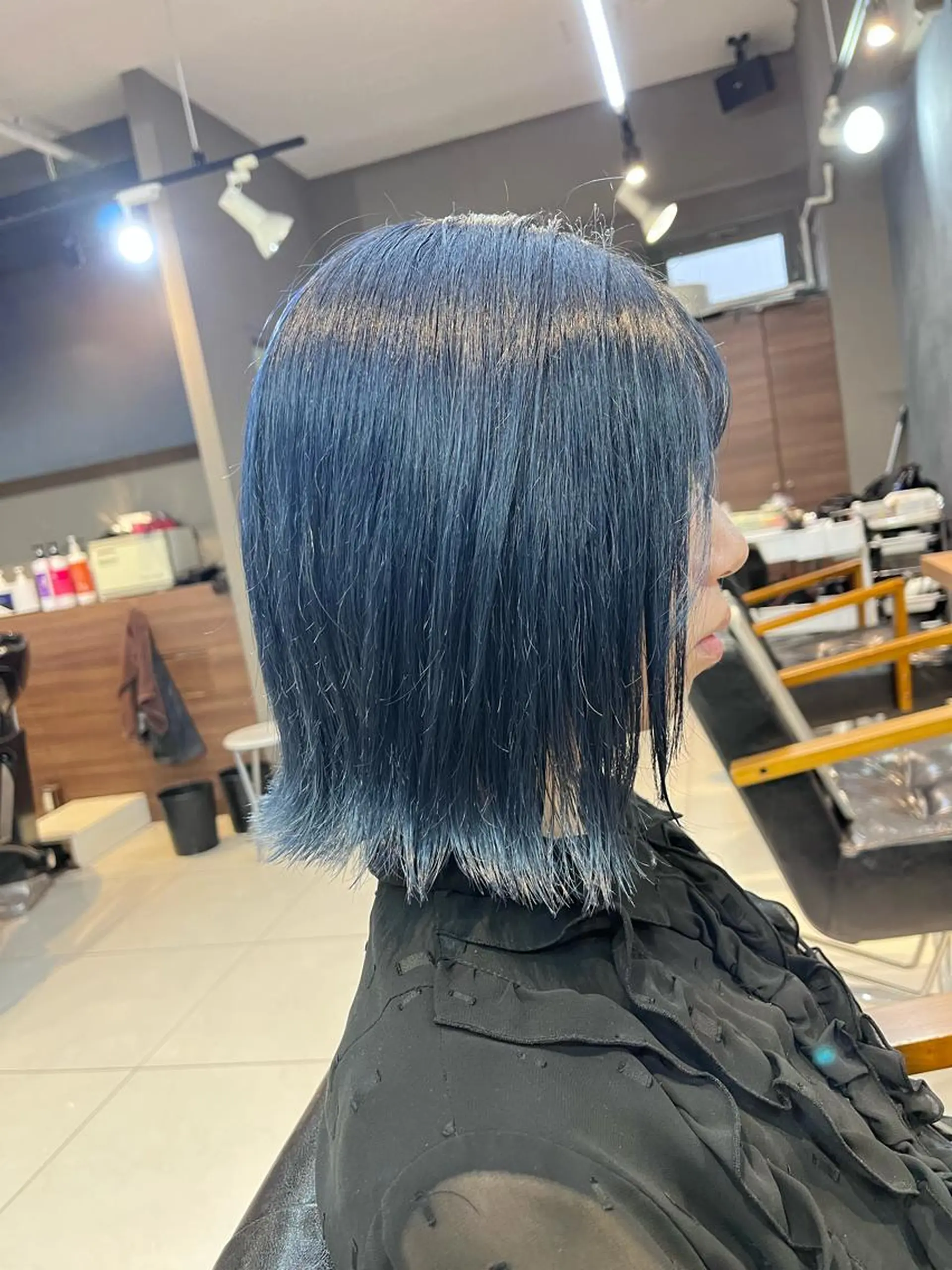 ミディアム カラー ヘアアレンジ キッズ マツエク・マツパ ヘアカラー トリートメント 透明感カラー🤎 ゆりのヘアスタイル