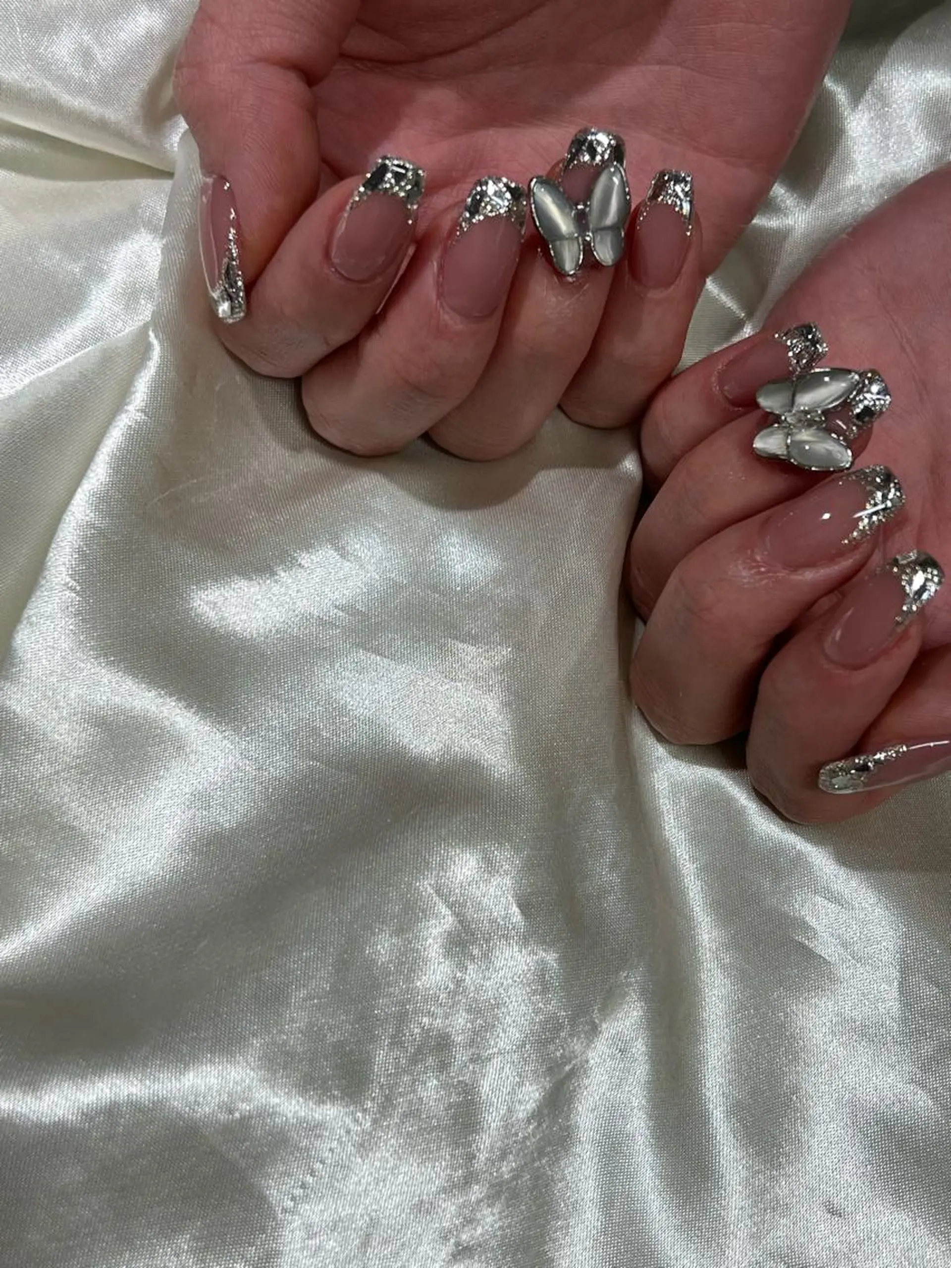 ネイル フレンチネイル ガラスフレンチ 持ち込み ニュアンスネイル Charme. NOBUKOのネイルデザイン