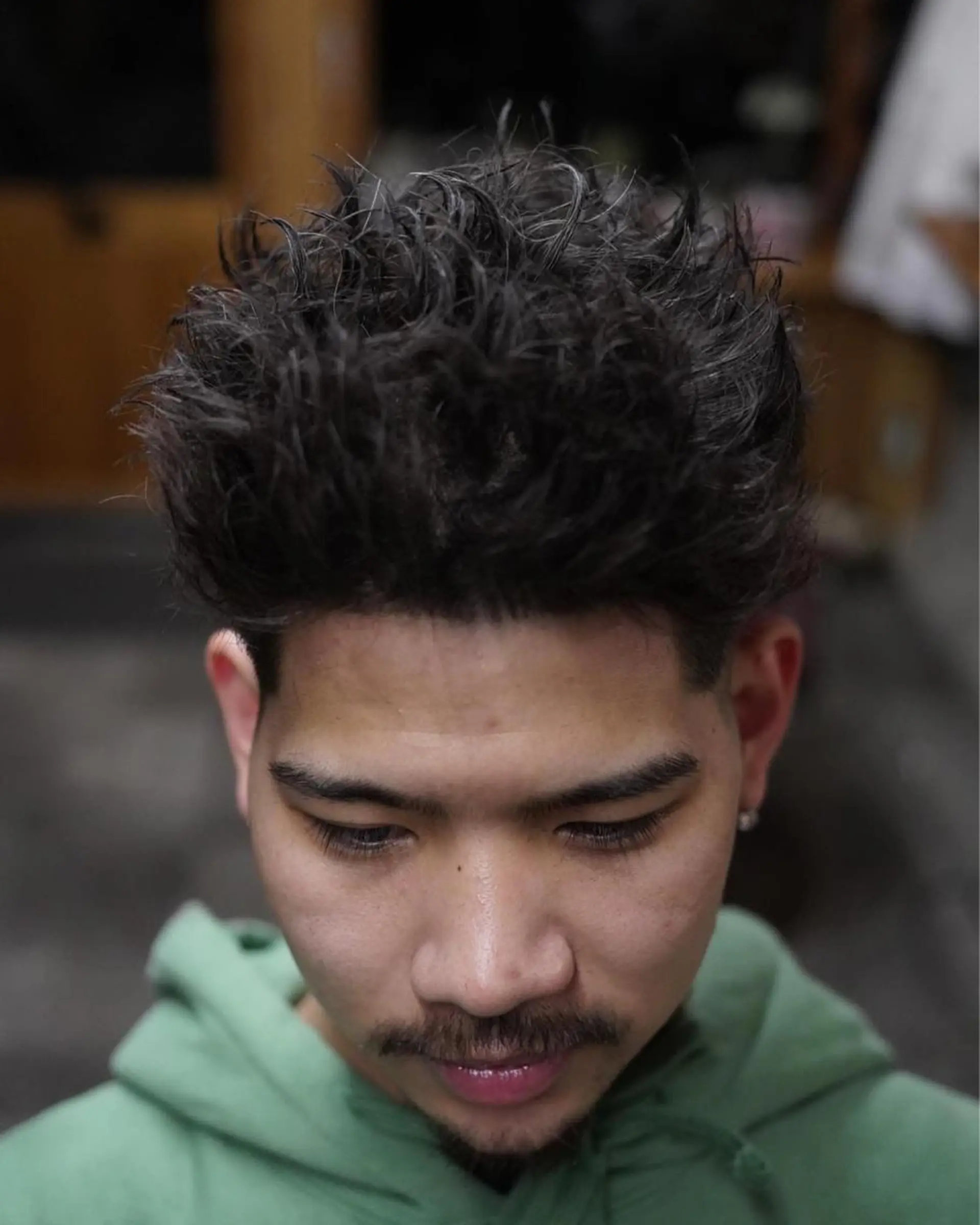 パーマ メンズ カット パーマ ヘアセット 関 晃哉のヘアスタイル