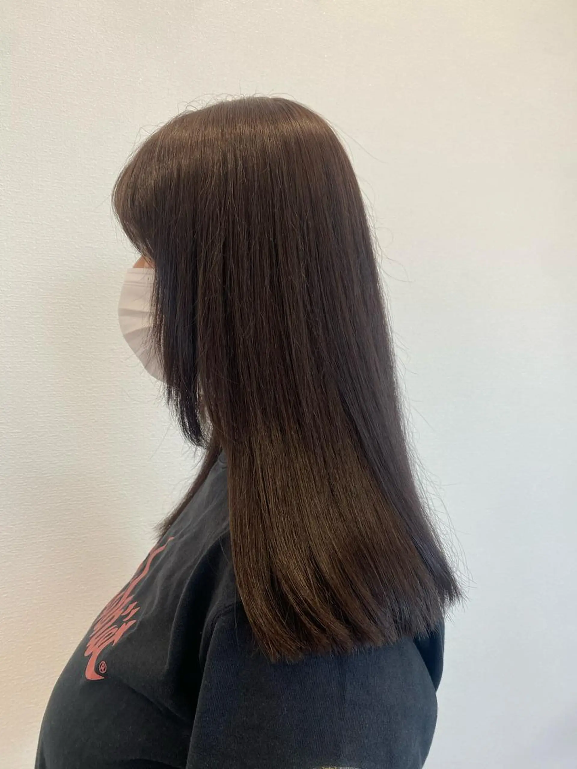 セミロング 顔周りカット 韓国風ヘア レイヤーカット シャギー カット ヘアカラー トリートメント maki💖 レイヤー/髪質改善のヘアスタイル