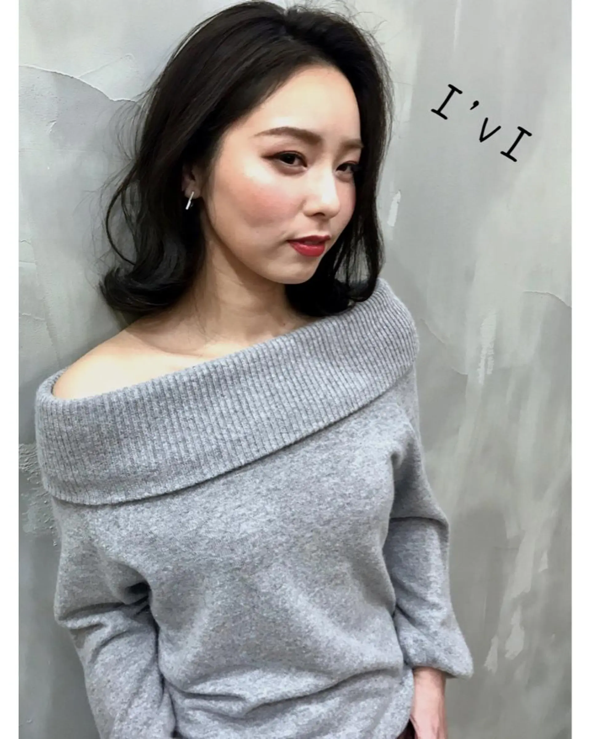 ミディアム カラー パーマ 艶髪・酸性ストレート フリツのヘアスタイル