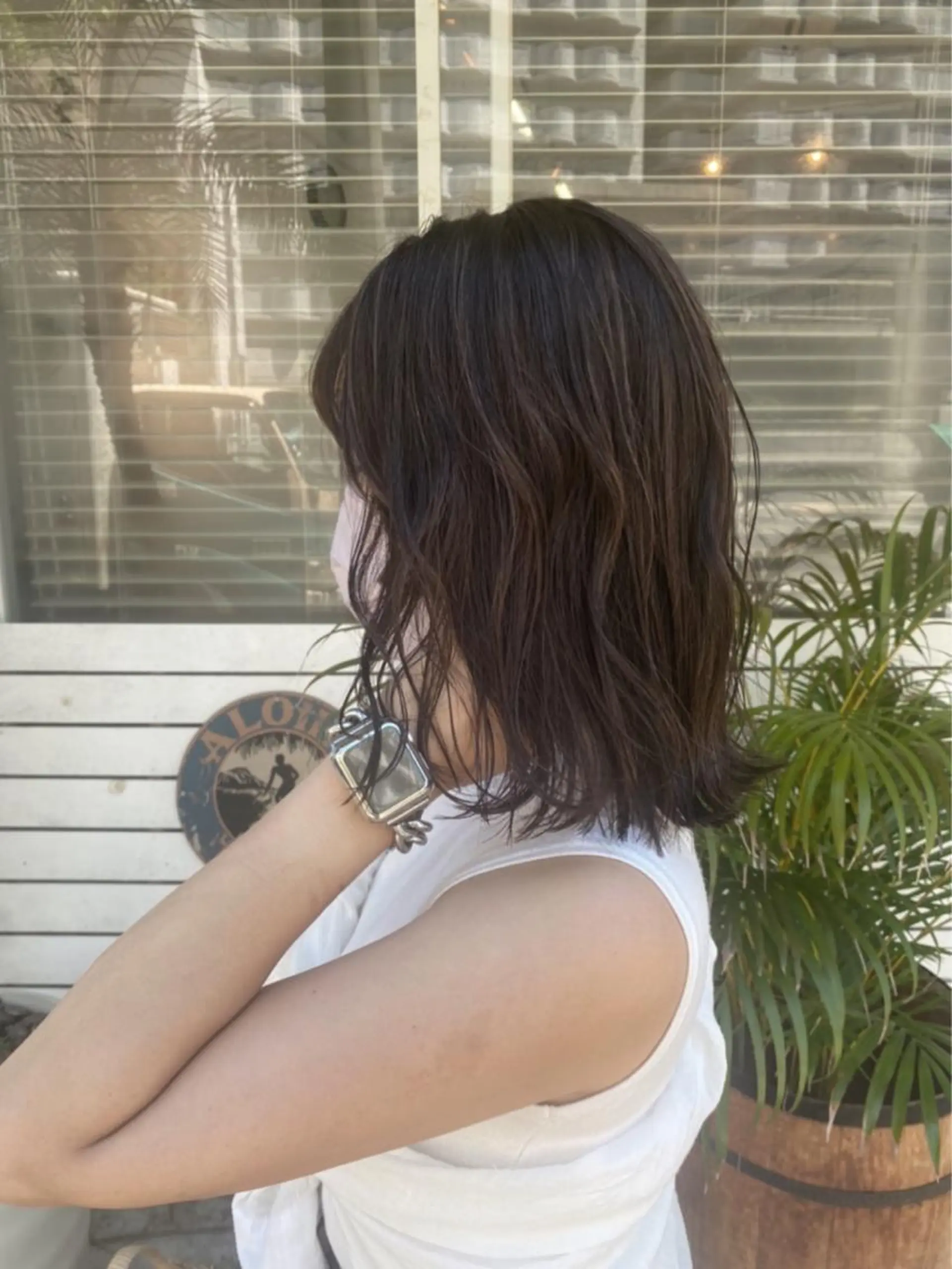 ミディアム 西元 亜由美のヘアスタイル