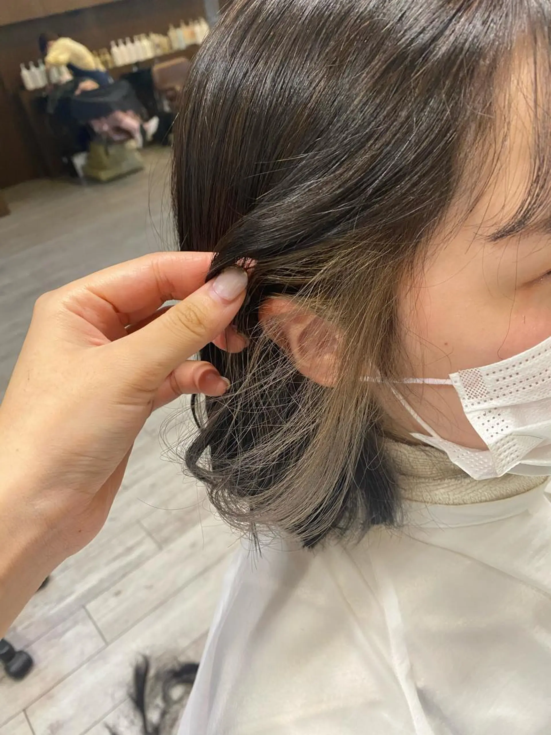 ミディアム カラー インナーカラー ｲﾁｶﾜ ﾐｵ/ minim hairのヘアスタイル