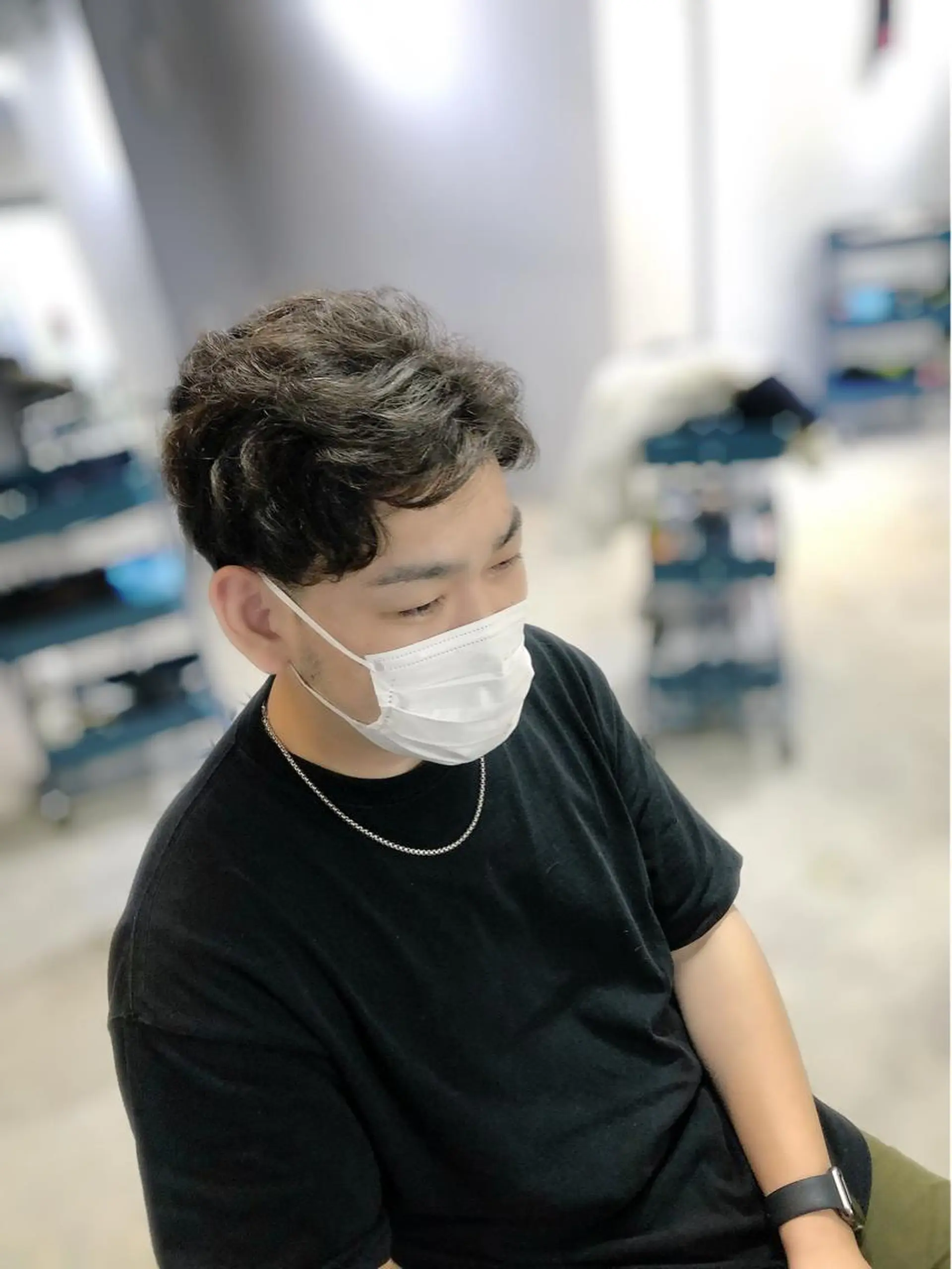 ショート カラー パーマ メンズ 松下 倫子のヘアスタイル