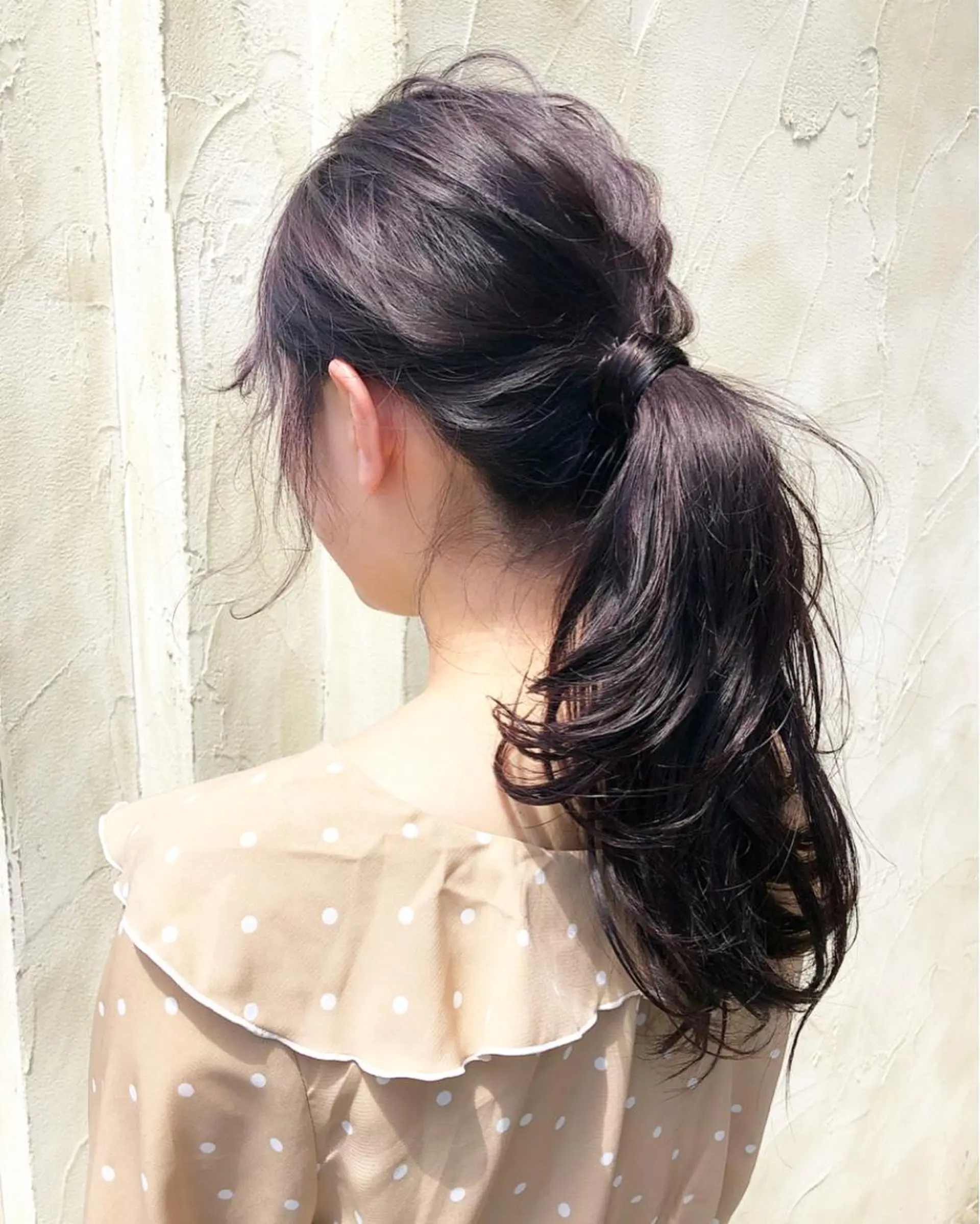 ロング カラー アッシュ 透明感カラー バイオレットカラー バイオレットアッシュ カット ヘアカラー 岩田 萌那のヘアスタイル