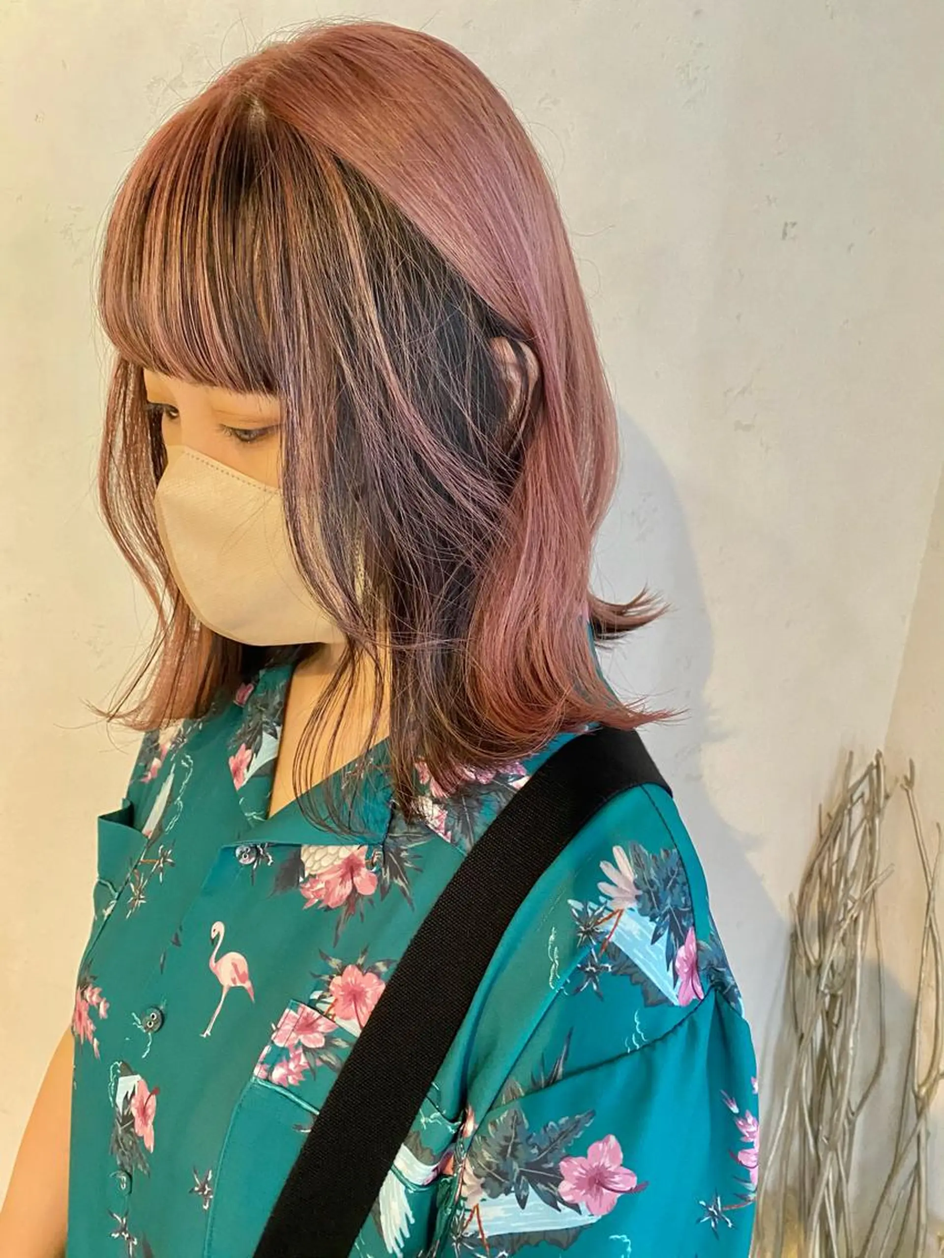 ミディアム カラー カット ヘアカラー トリートメント 似合わせカラーパーマ 🌿kitin米川のヘアスタイル