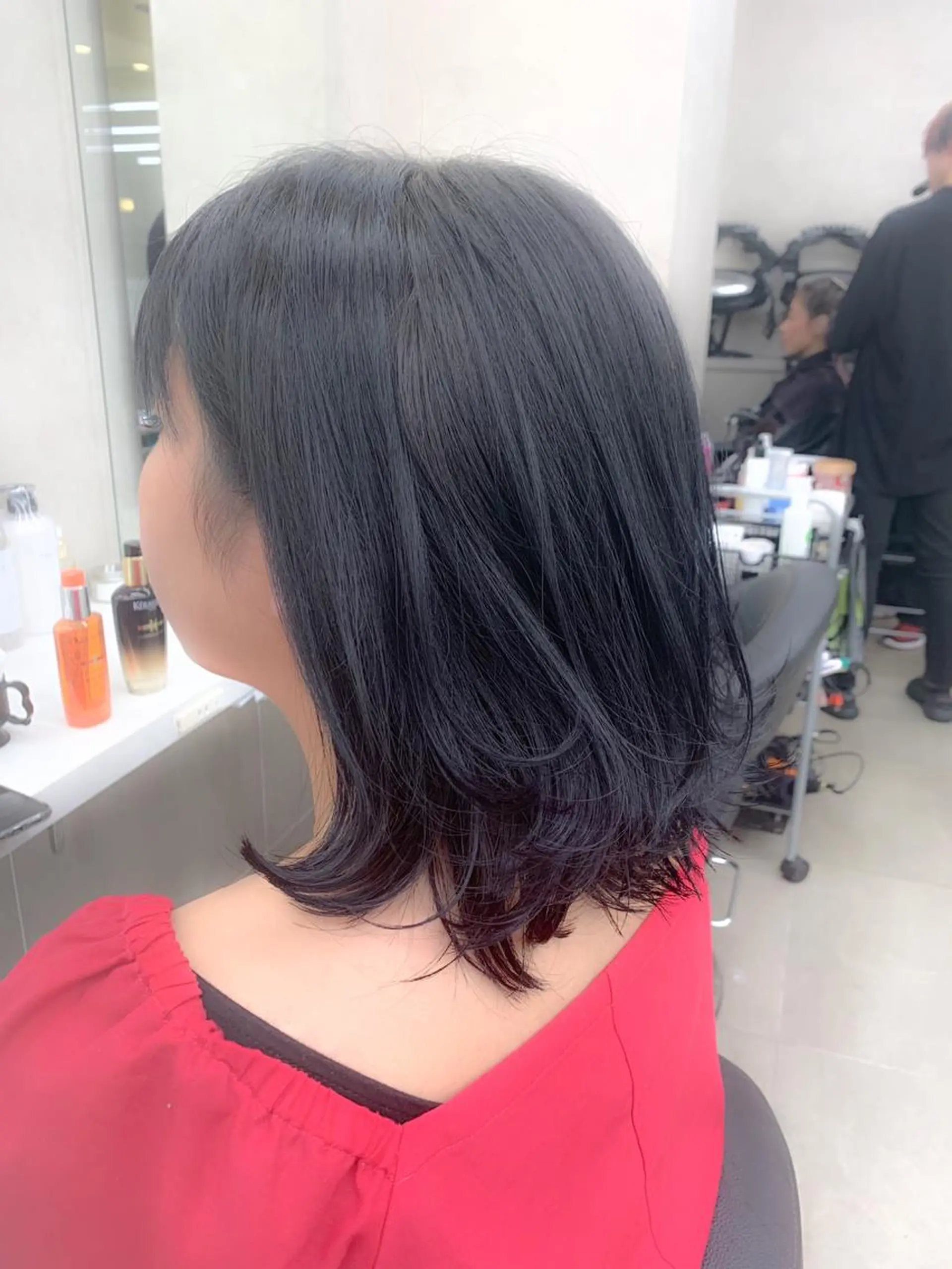 ミディアム カット ヘアカラー トリートメント 【美容室が苦手な方 専問美容室】MIHOのヘアスタイル