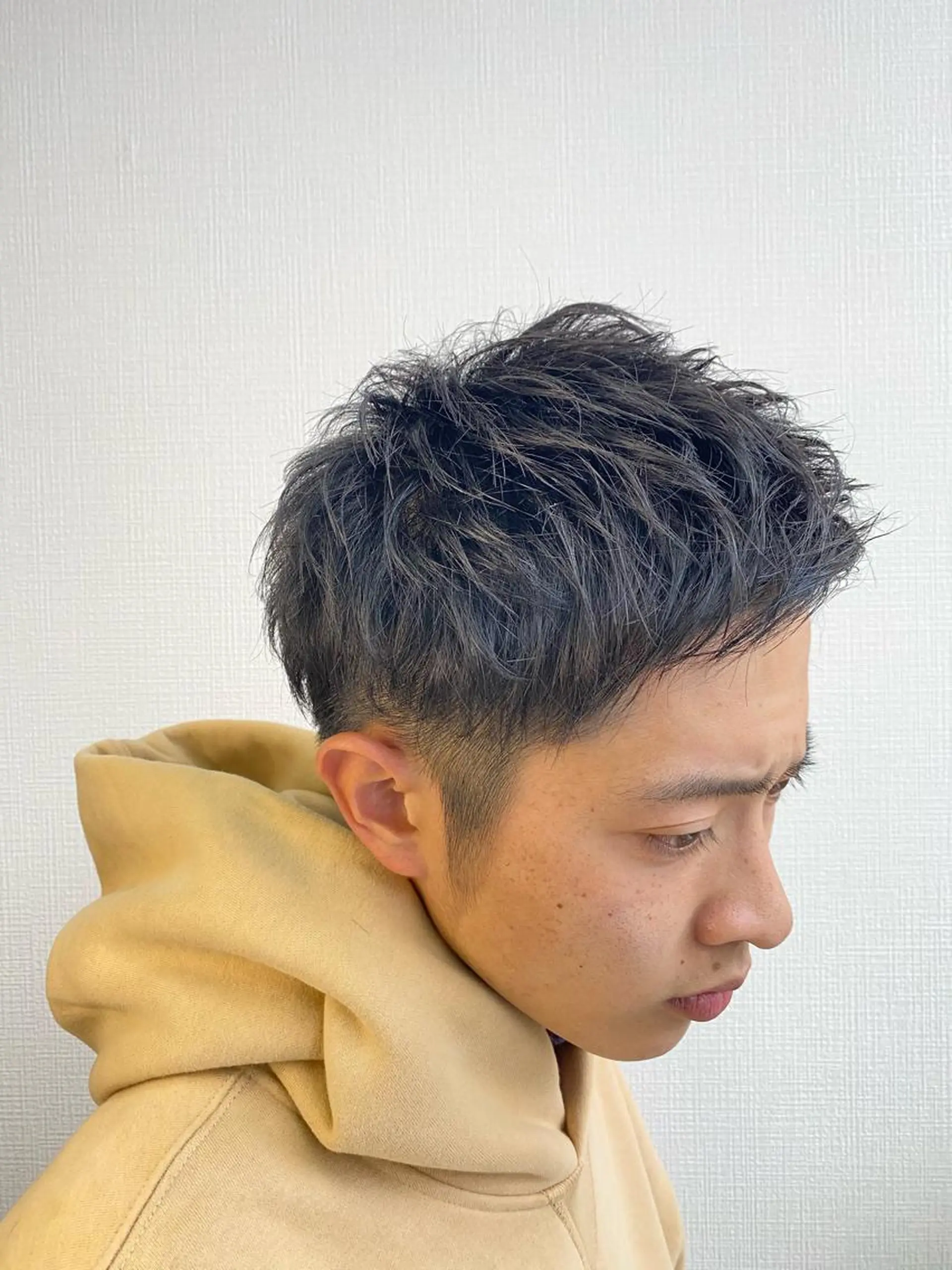 ショート メンズ スパイキーショート ショートヘア カット RAIA💎ケア ブリーチ＆パーマ💎のヘアスタイル