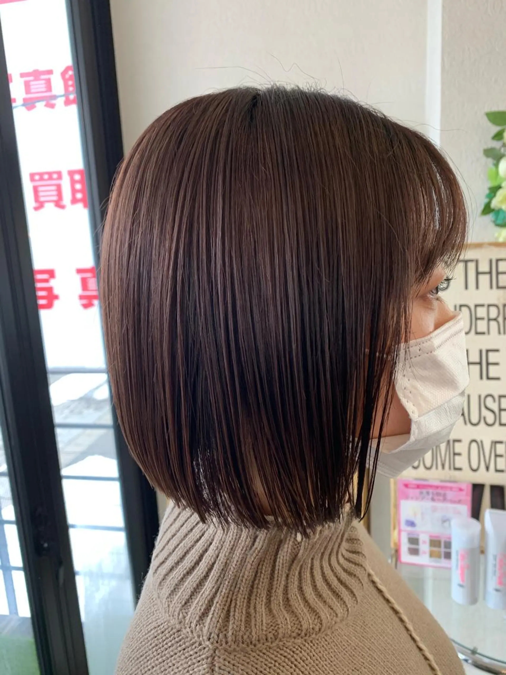 ショート キッズ 切りっぱなしボブ ボブ ヘアカラー タカハシ ヨシヒトのヘアスタイル