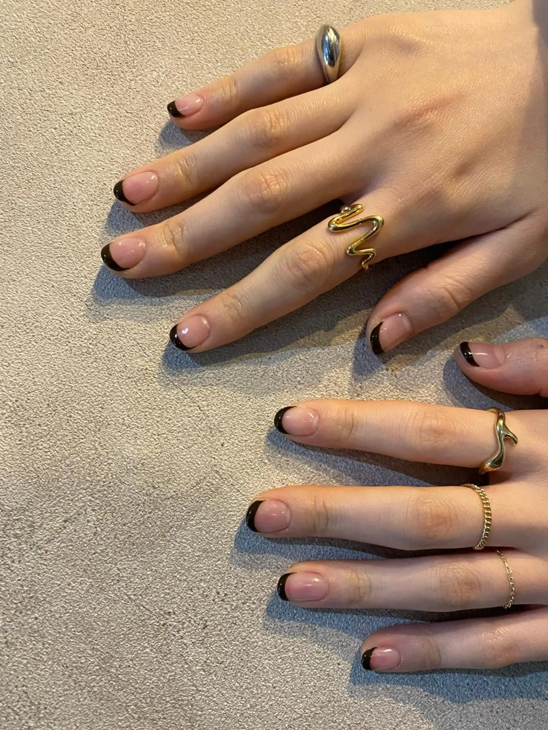 カラー ネイル フレンチネイル ハンドネイル scre as Etelのネイルデザイン