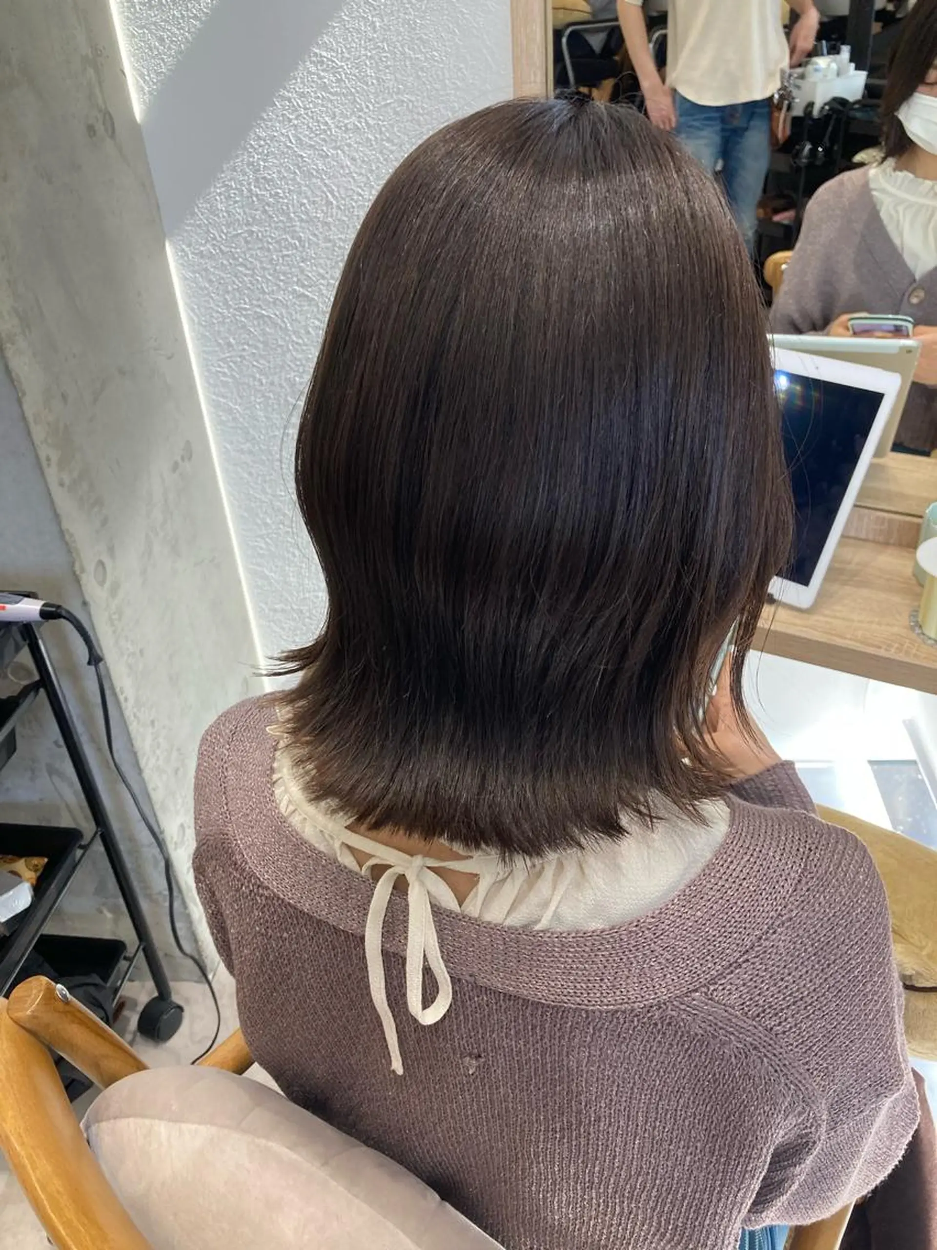 ミディアム ヘアカラー トリートメント ✨色持ちの良い艶 カラー✨蟹江真世のヘアスタイル