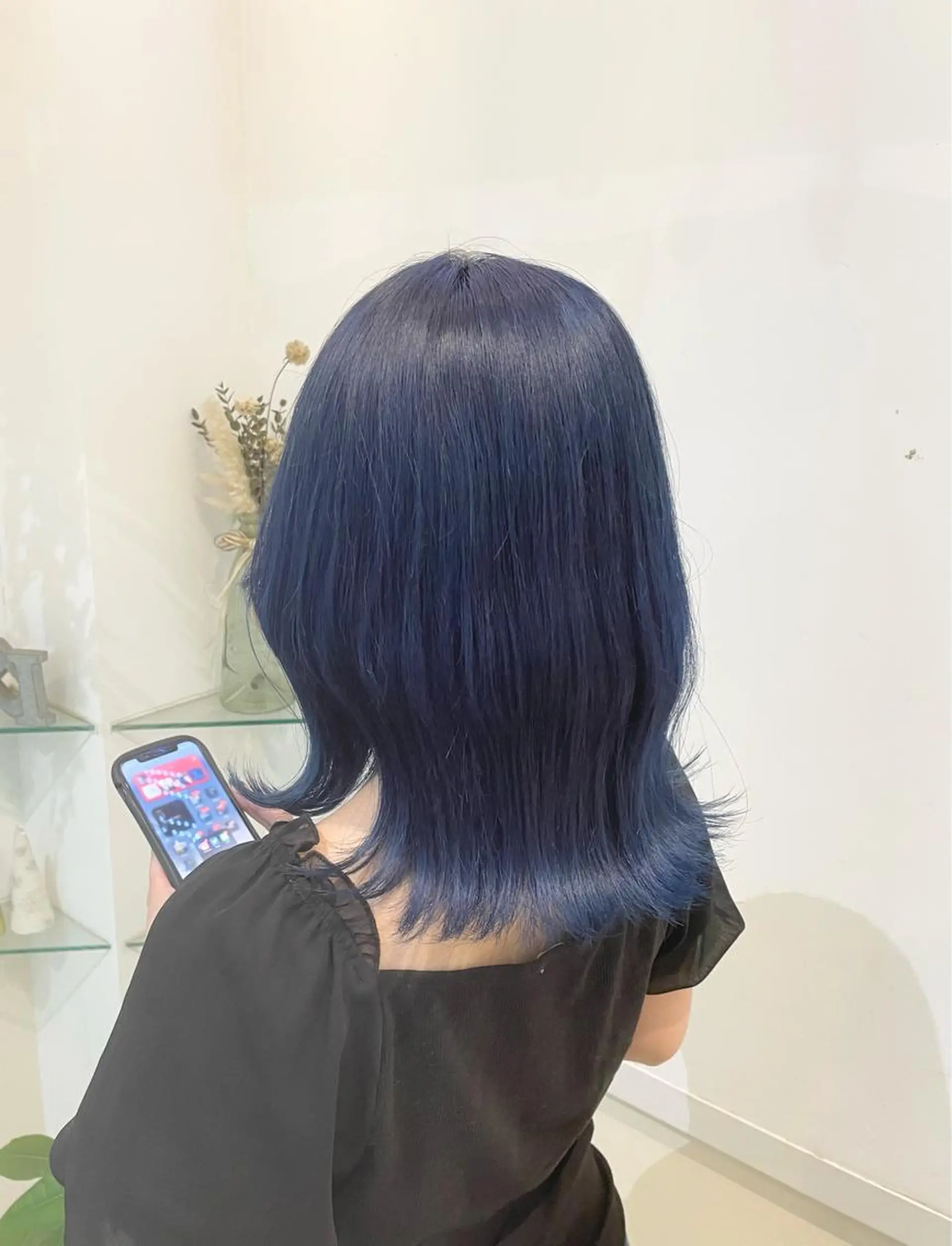 ミディアム カラー ヘアカラー トリートメント 髪質改善カラー🤍 エクステ✨君島由実子のヘアスタイル