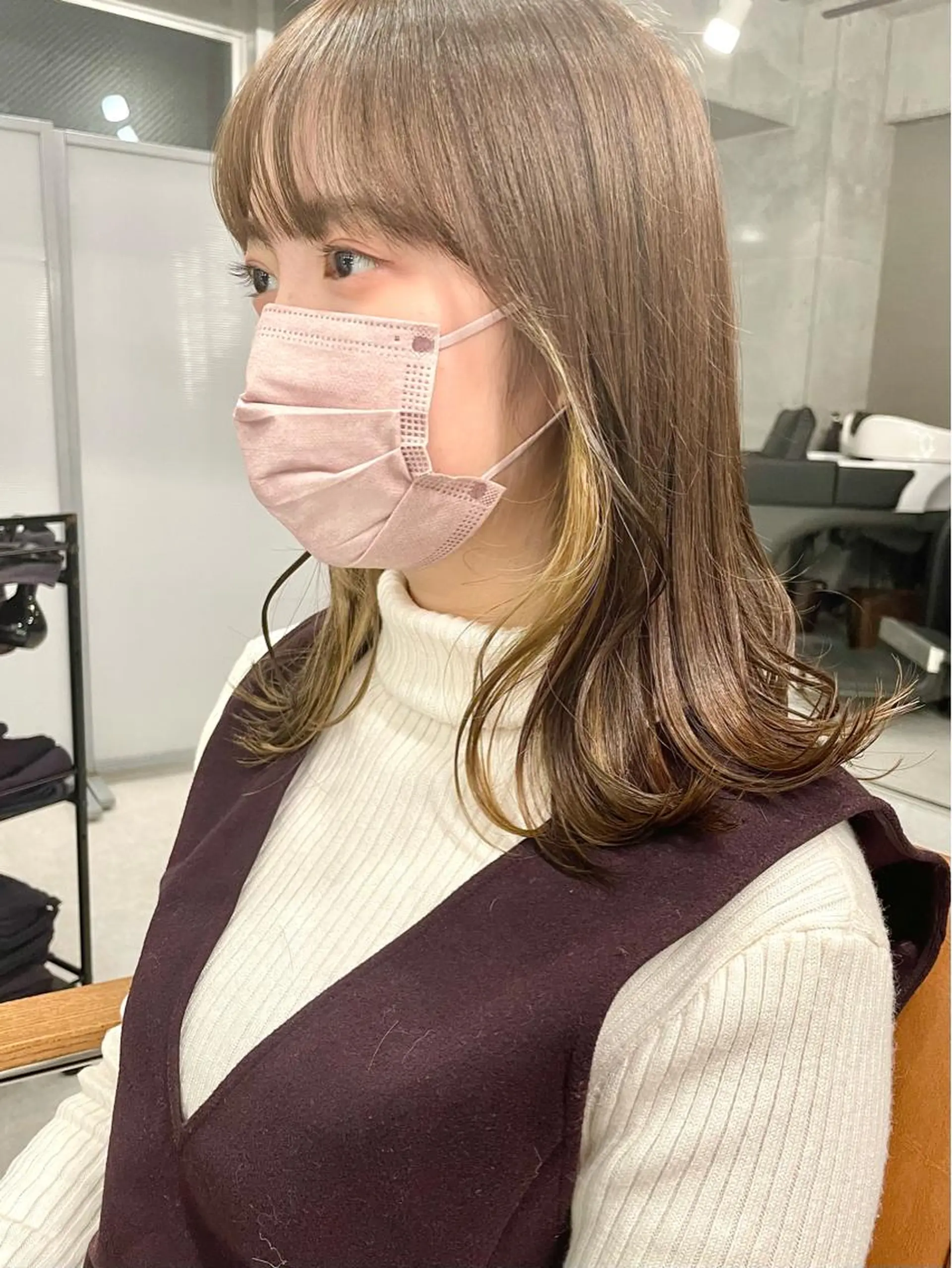 ミディアム カラー ヘアアレンジ メンズ似合わせ🪞 副店長 kotoriのヘアスタイル